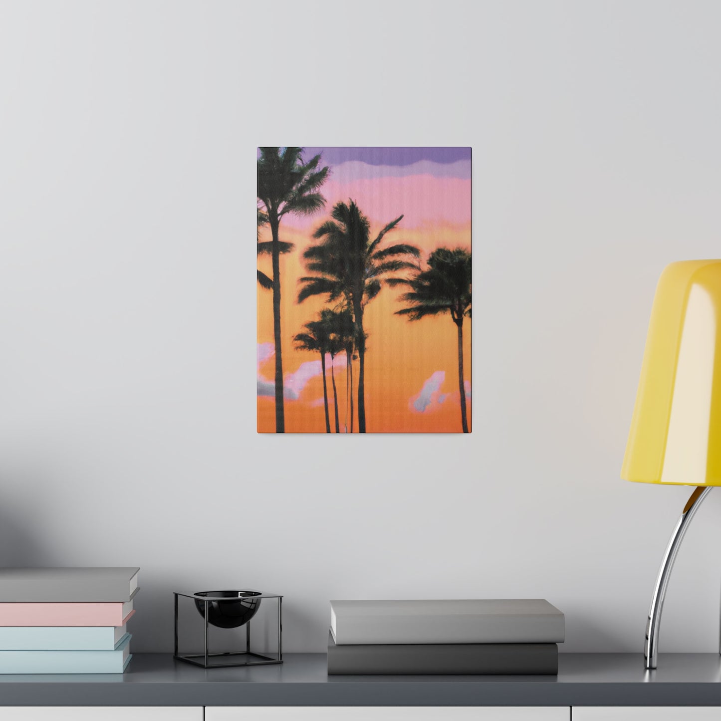 4126T - Miami Beach Sunset Painting Print | Miami | Beach | Sunset | Poster | Home Decor | Wall Art | Canvas