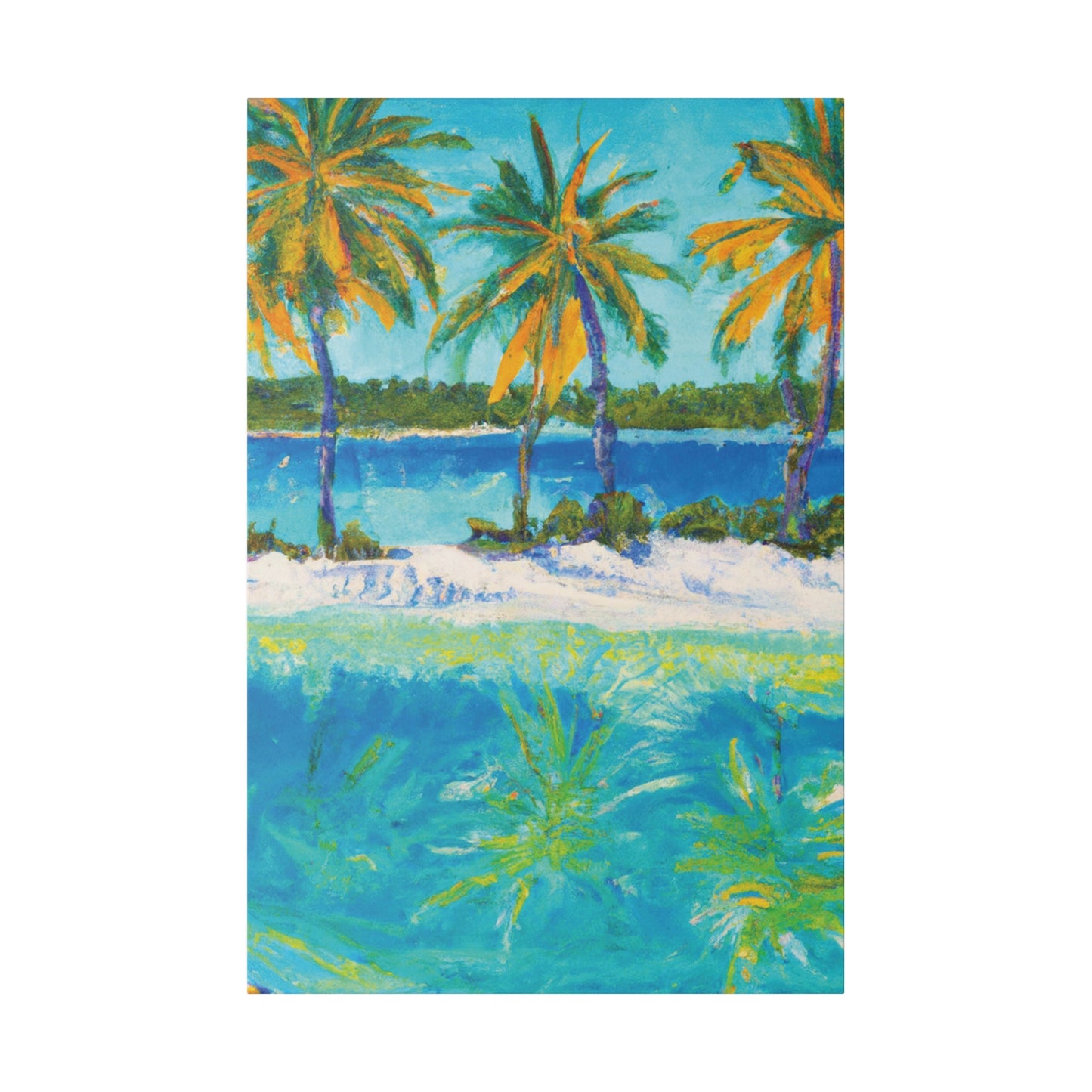 2367X - Bahamas Ocean Painting Print | Bahamas | Ocean | Beach | Poster | Home Decor | Wall Art | Canvas