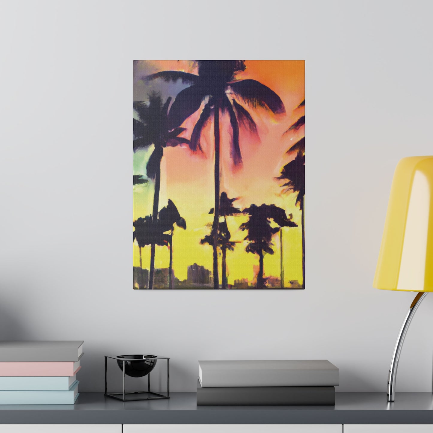 5608P - Miami Beach Sunset Painting Print | Miami | Beach | Sunset | Poster | Home Decor | Wall Art | Canvas