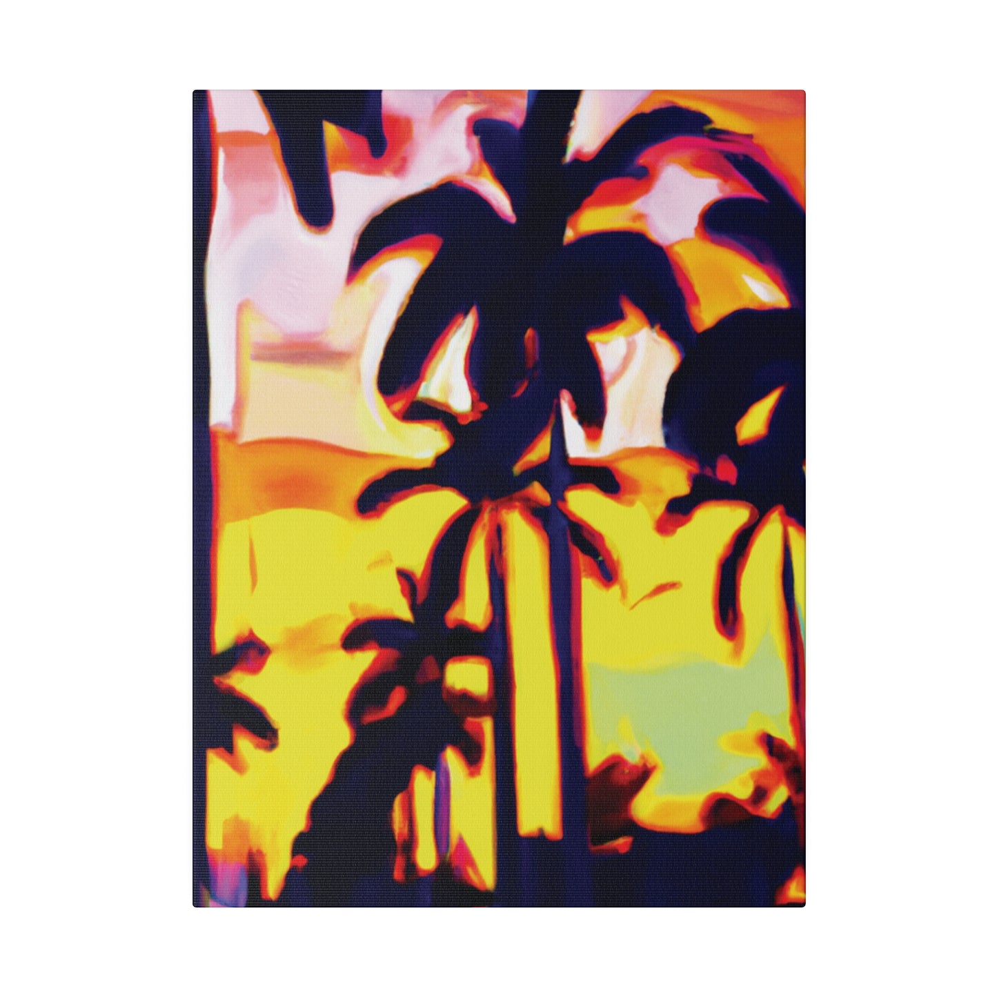 8254X - Miami Beach Sunset Painting Print | Miami | Beach | Sunset | Poster | Home Decor | Wall Art | Canvas