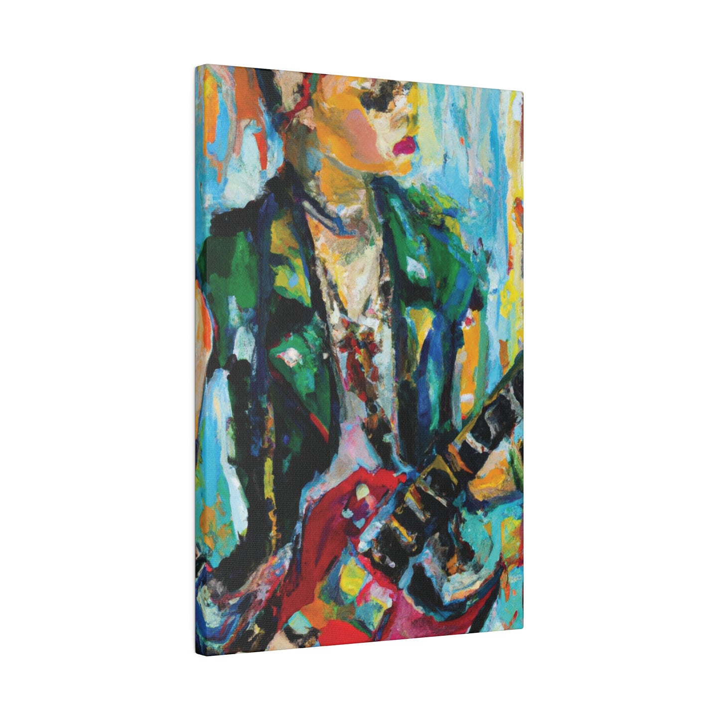 8554D - Rockstar Oil Painting Style Print | Poster | Home Decor | Wall Art | Music Art | Canvas