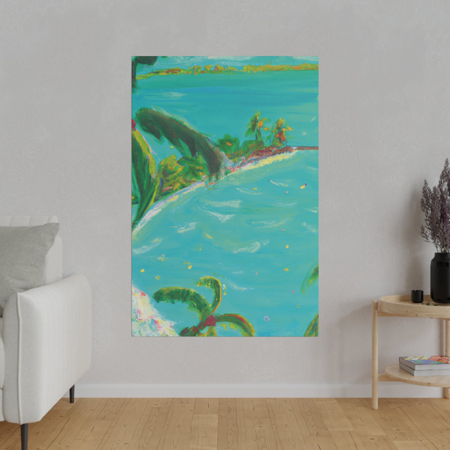 1935K - Bahamas Ocean Painting Print | Bahamas | Ocean | Beach | Poster | Home Decor | Wall Art | Canvas