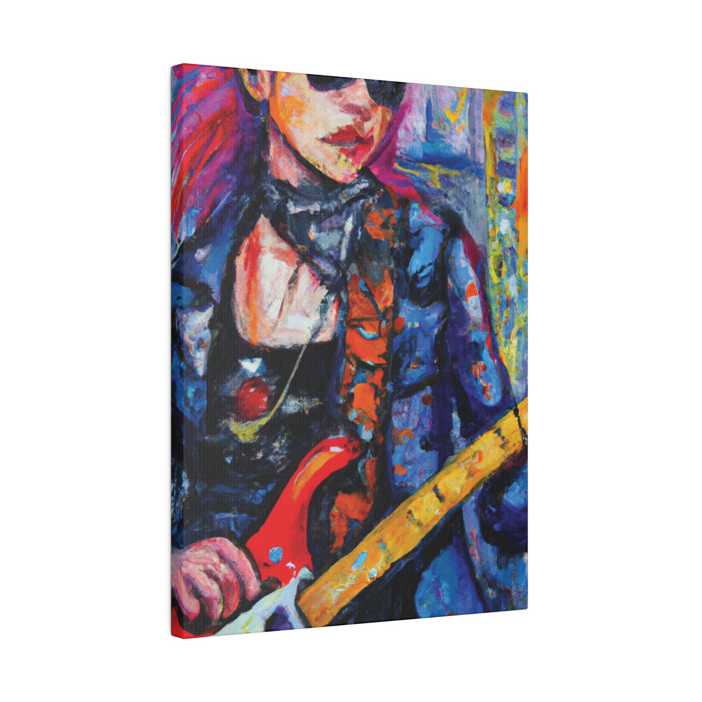 9231K - Rockstar Oil Painting Style Print | Poster | Home Decor | Wall Art | Music Art | Canvas