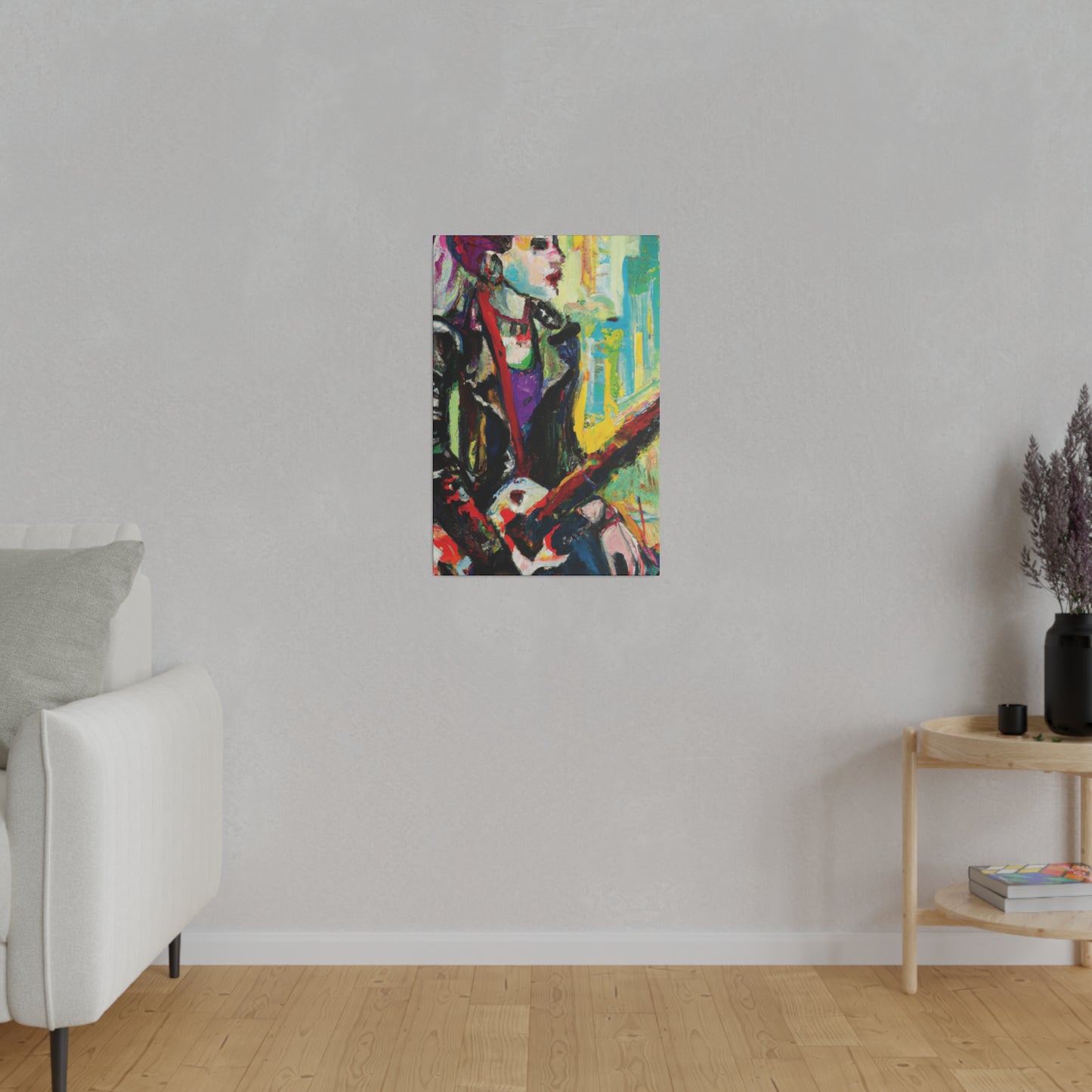 4247P - Rockstar Oil Painting Style Print | Poster | Home Decor | Wall Art | Music Art | Canvas