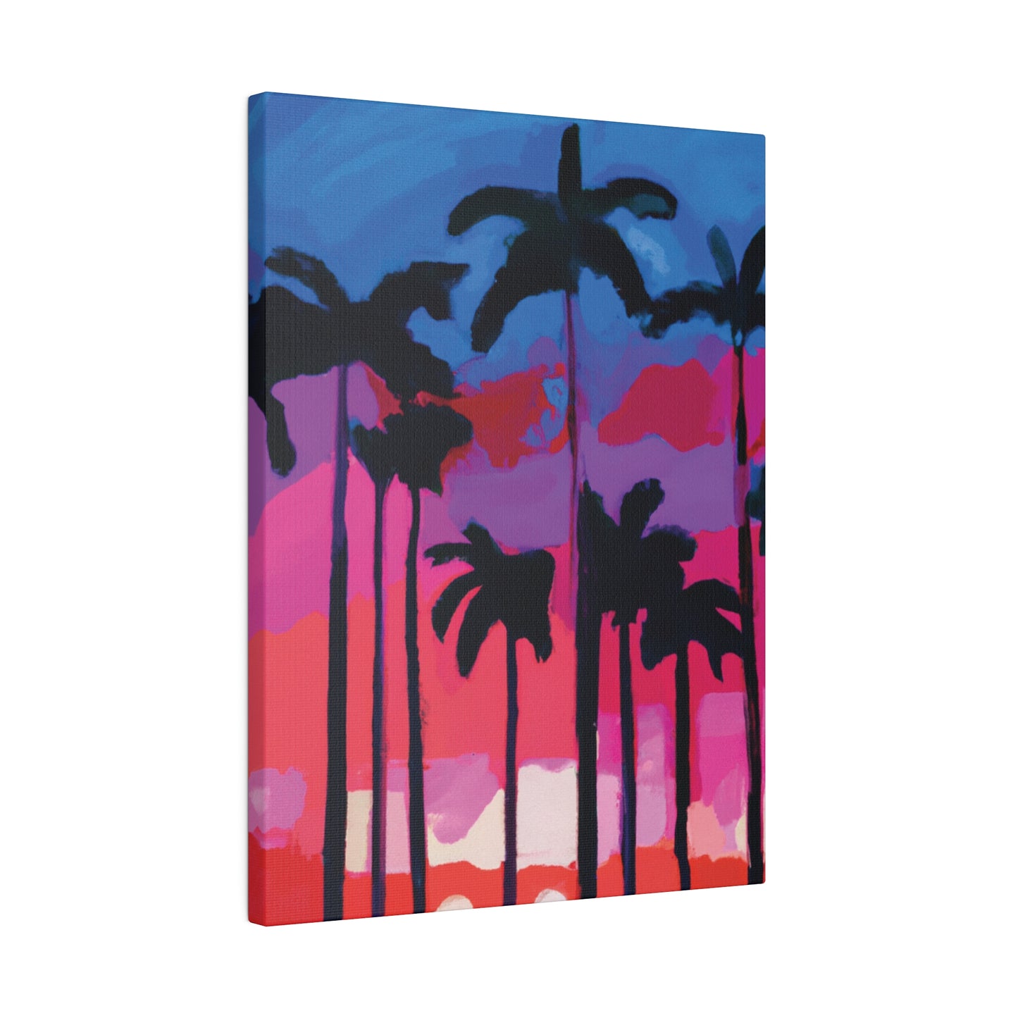 7245Y - Miami Beach Sunset Painting Print | Miami | Beach | Sunset | Poster | Home Decor | Wall Art | Canvas