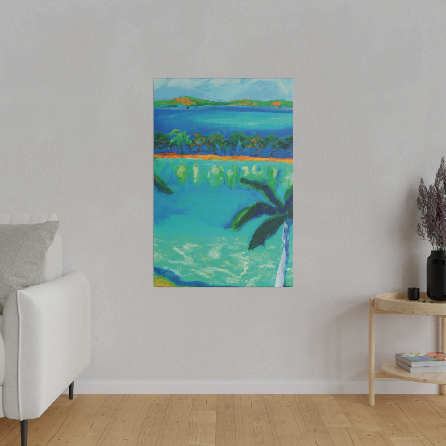 3784F - Bahamas Ocean Painting Print | Bahamas | Ocean | Beach | Poster | Home Decor | Wall Art | Canvas