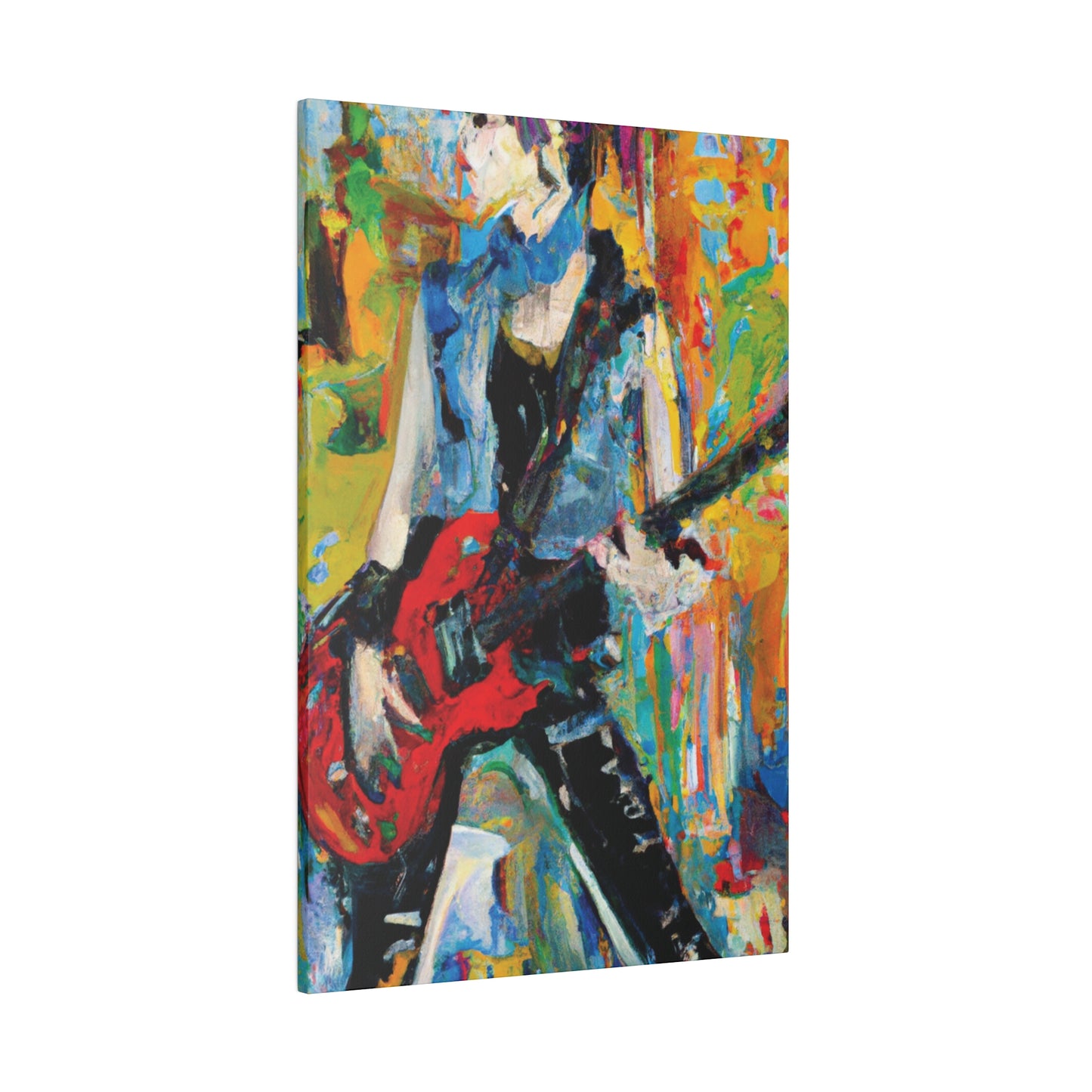 4721P - Rockstar Oil Painting Style Print | Poster | Home Decor | Wall Art | Music Art | Canvas