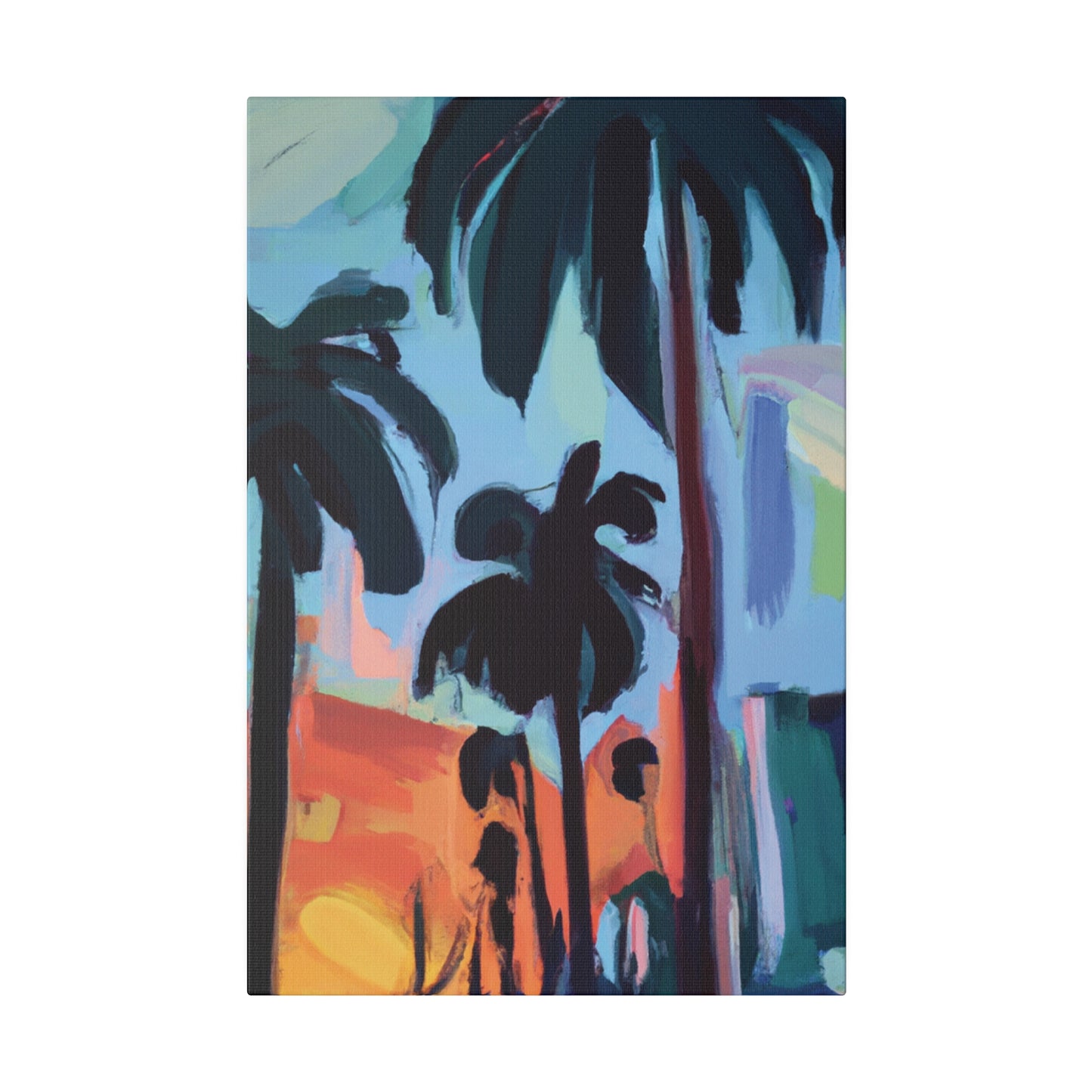 3524Z - Miami Beach Sunset Painting Print | Miami | Beach | Sunset | Poster | Home Decor | Wall Art | Canvas