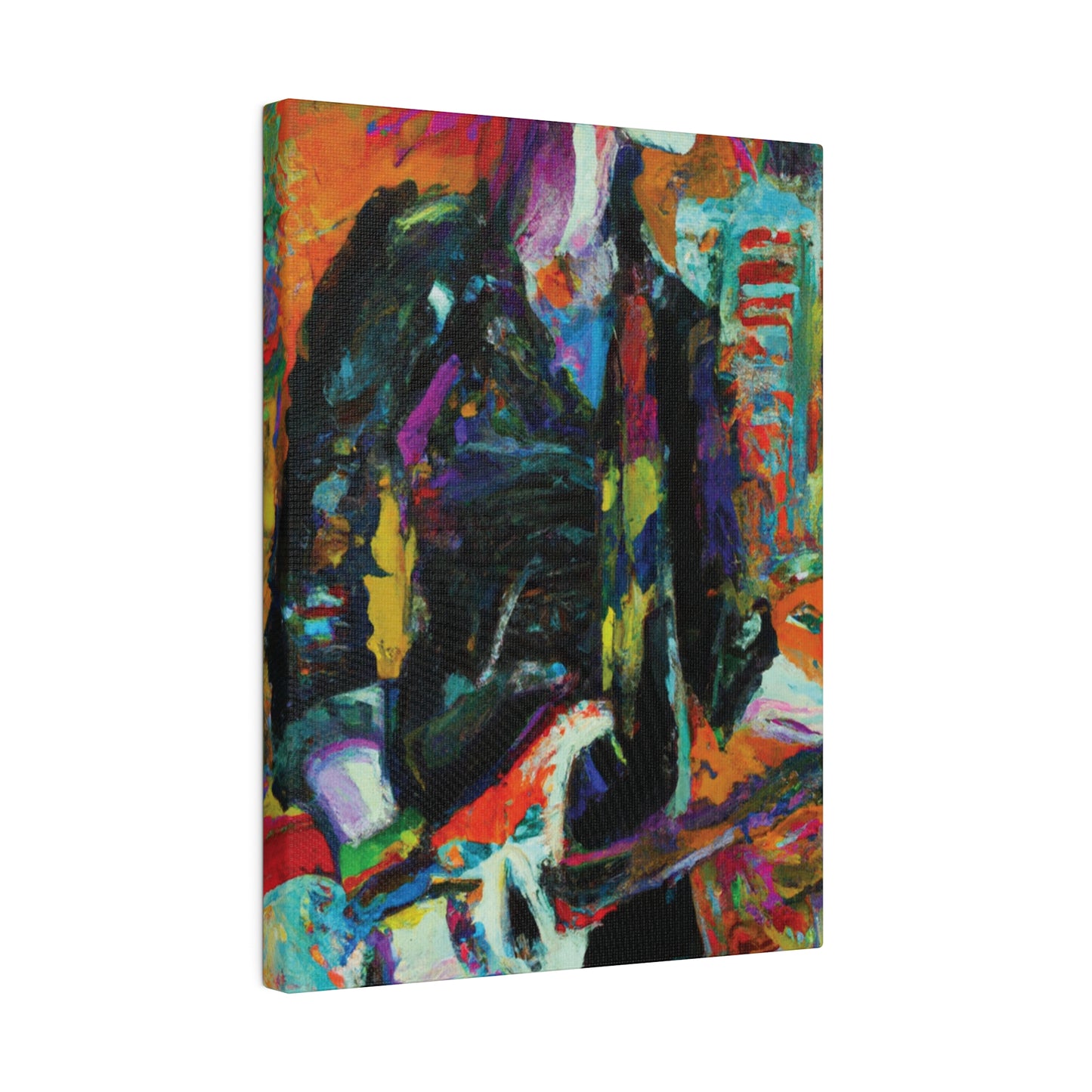 8673Z - Rockstar Oil Painting Style Print | Poster | Home Decor | Wall Art | Music Art | Canvas