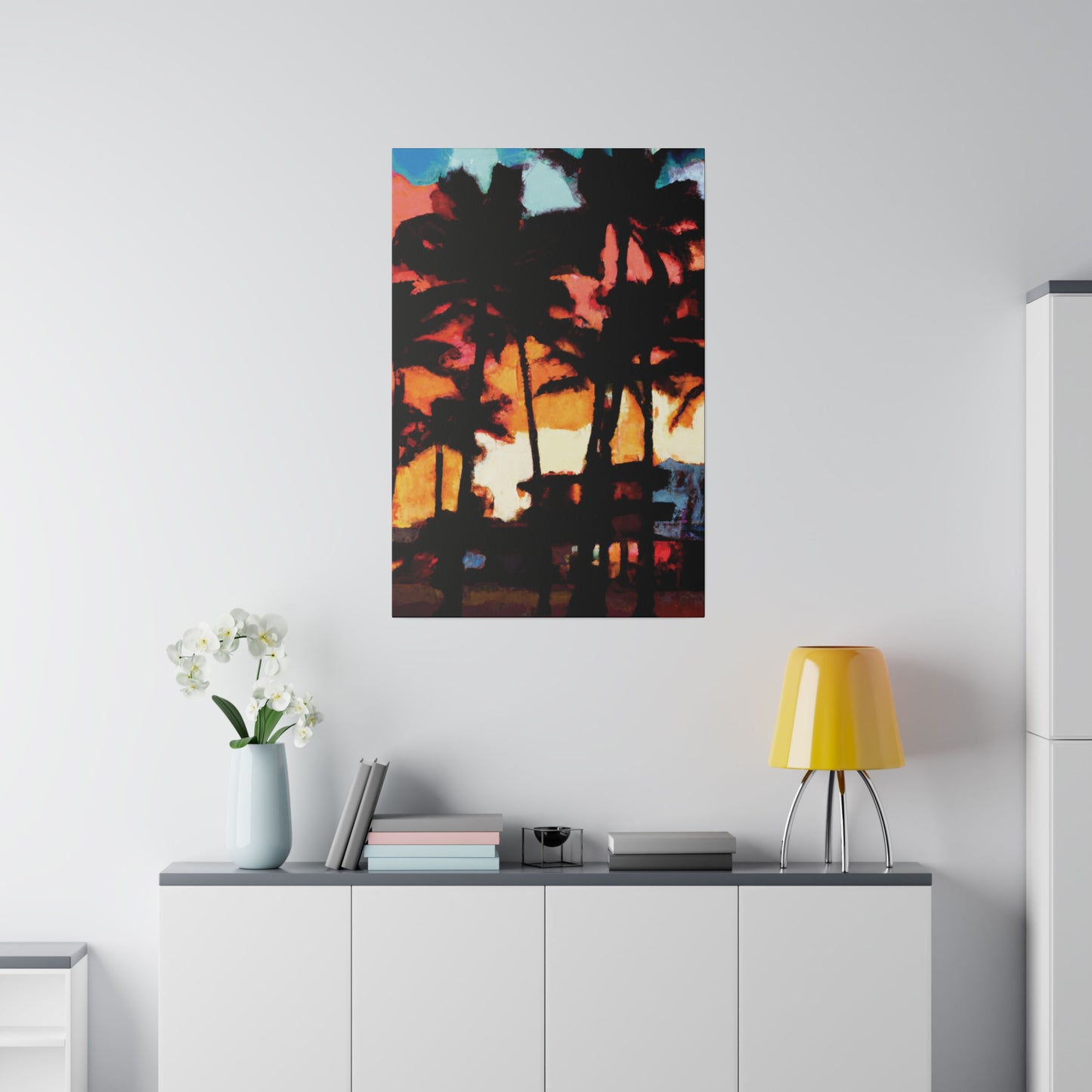 8498K - Miami Beach Sunset Painting Print | Miami | Beach | Sunset | Poster | Home Decor | Wall Art | Canvas