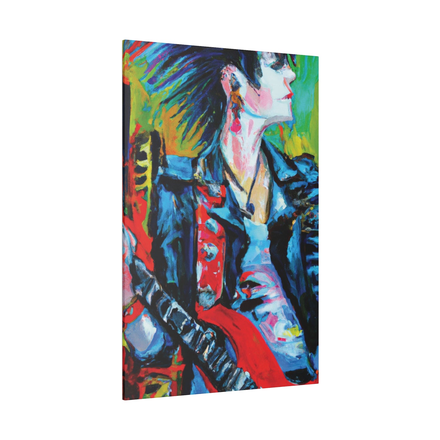 4109T - Rockstar Oil Painting Style Print | Poster | Home Decor | Wall Art | Music Art | Canvas