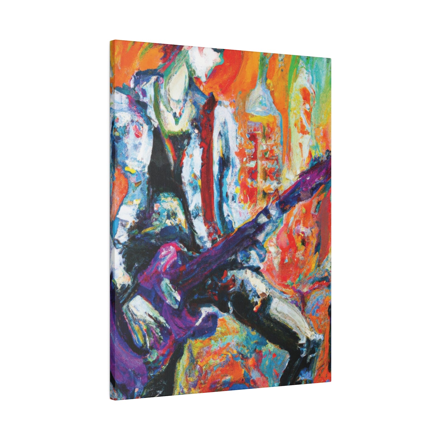 6891P - Rockstar Oil Painting Style Print | Poster | Home Decor | Wall Art | Music Art | Canvas