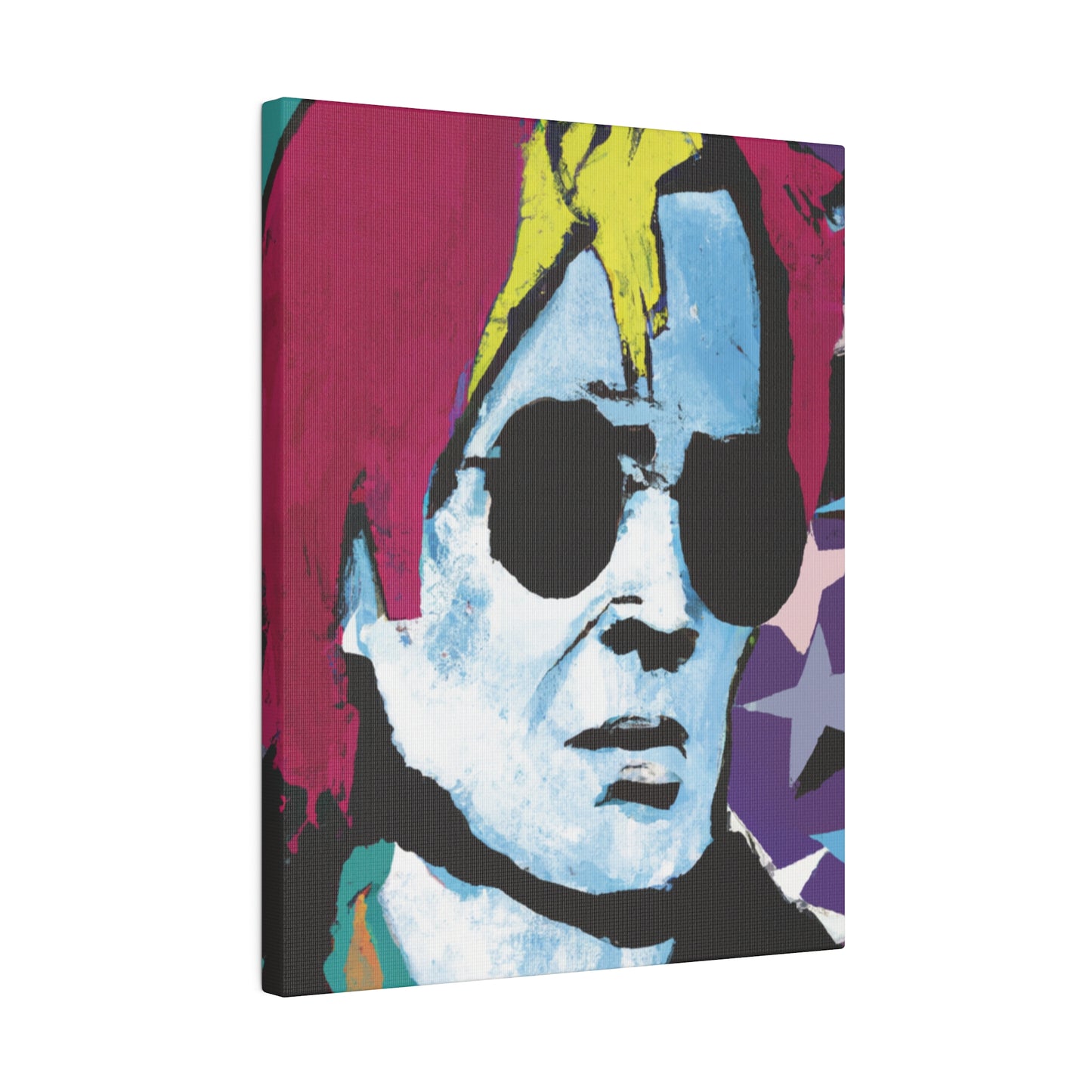 7157H - Rockstar Painting Print | Face | Abstract | Poster | Home Decor | Wall Art | Music Art | Canvas