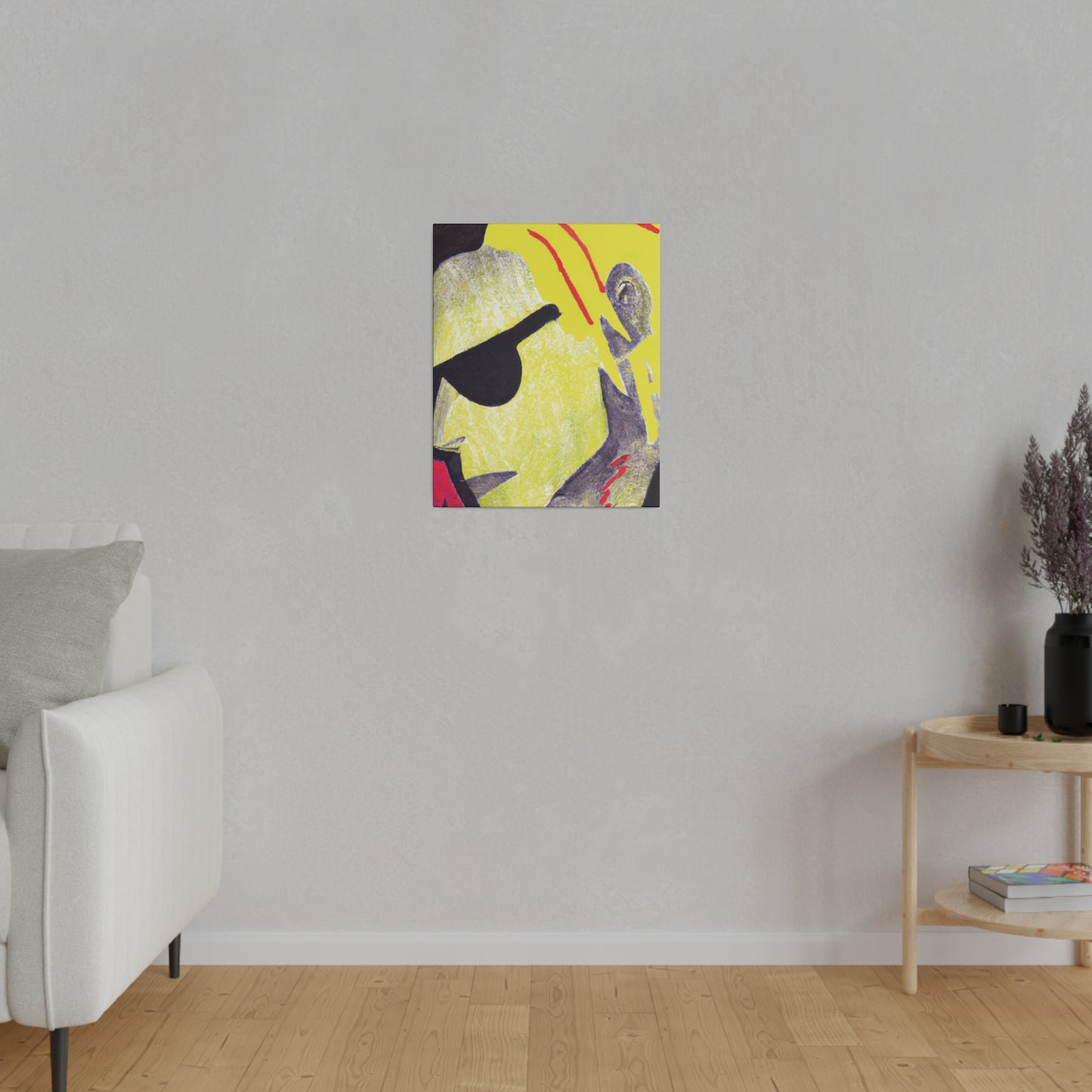 2942F - Rockstar Painting Print | Face | Abstract | Poster | Home Decor | Wall Art | Music Art | Canvas