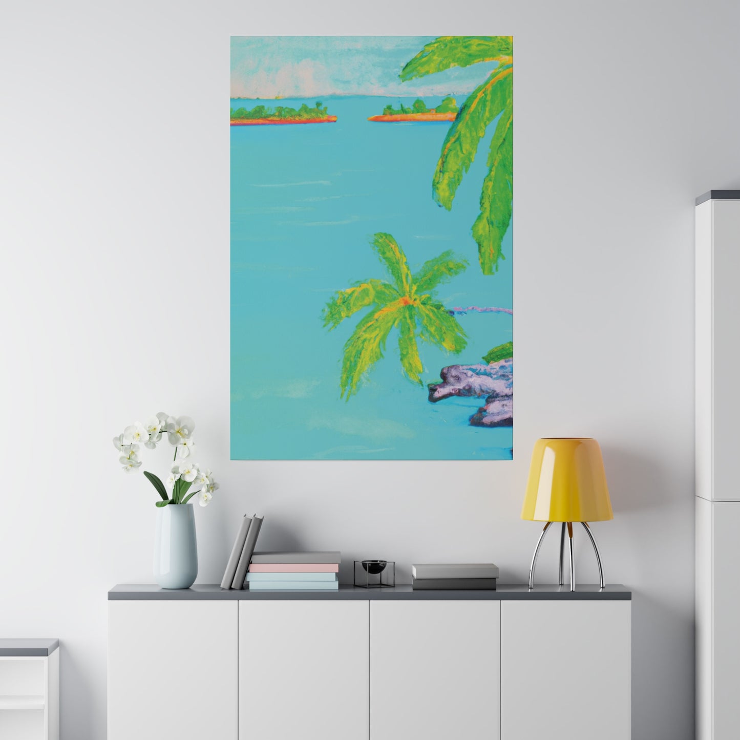 8932V - Bahamas Ocean Painting Print | Bahamas | Ocean | Beach | Poster | Home Decor | Wall Art | Canvas