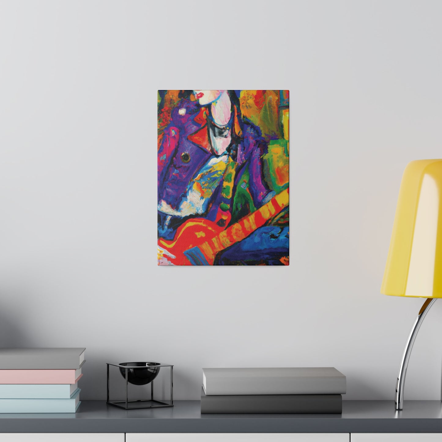 7368Q - Rockstar Oil Painting Style Print | Poster | Home Decor | Wall Art | Music Art | Canvas