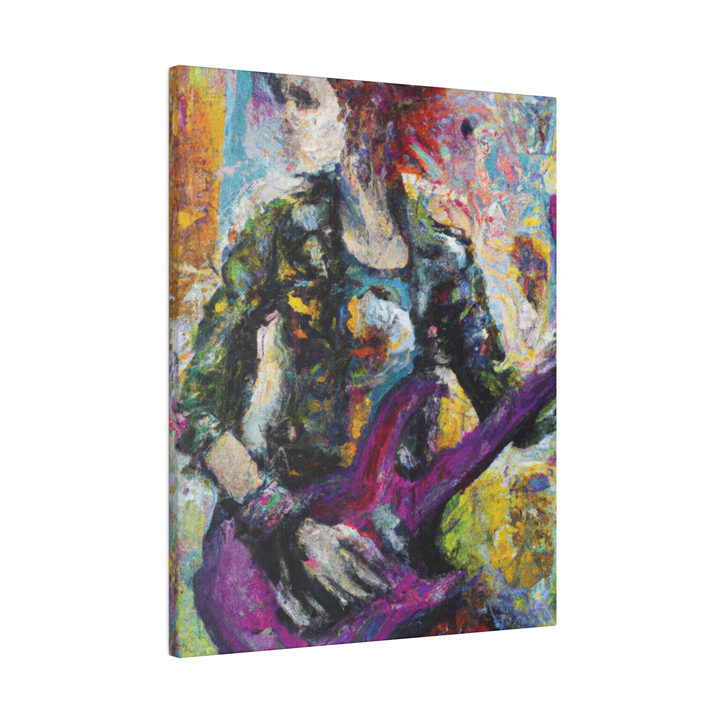 5487U - Rockstar Oil Painting Style Print | Poster | Home Decor | Wall Art | Music Art | Canvas