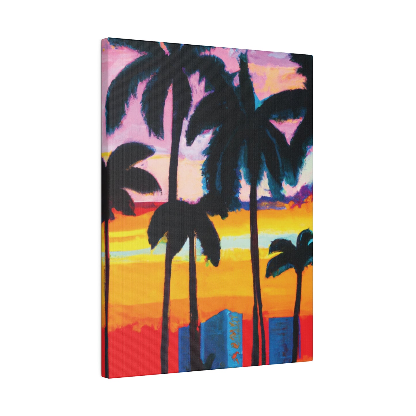 6891Y - Miami Beach Sunset Painting Print | Miami | Beach | Sunset | Poster | Home Decor | Wall Art | Canvas