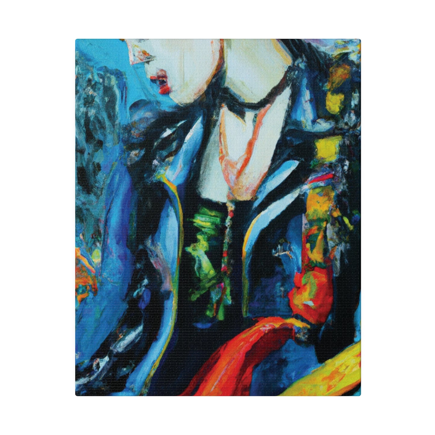 8900A - Rockstar Oil Painting Style Print | Poster | Home Decor | Wall Art | Music Art | Canvas