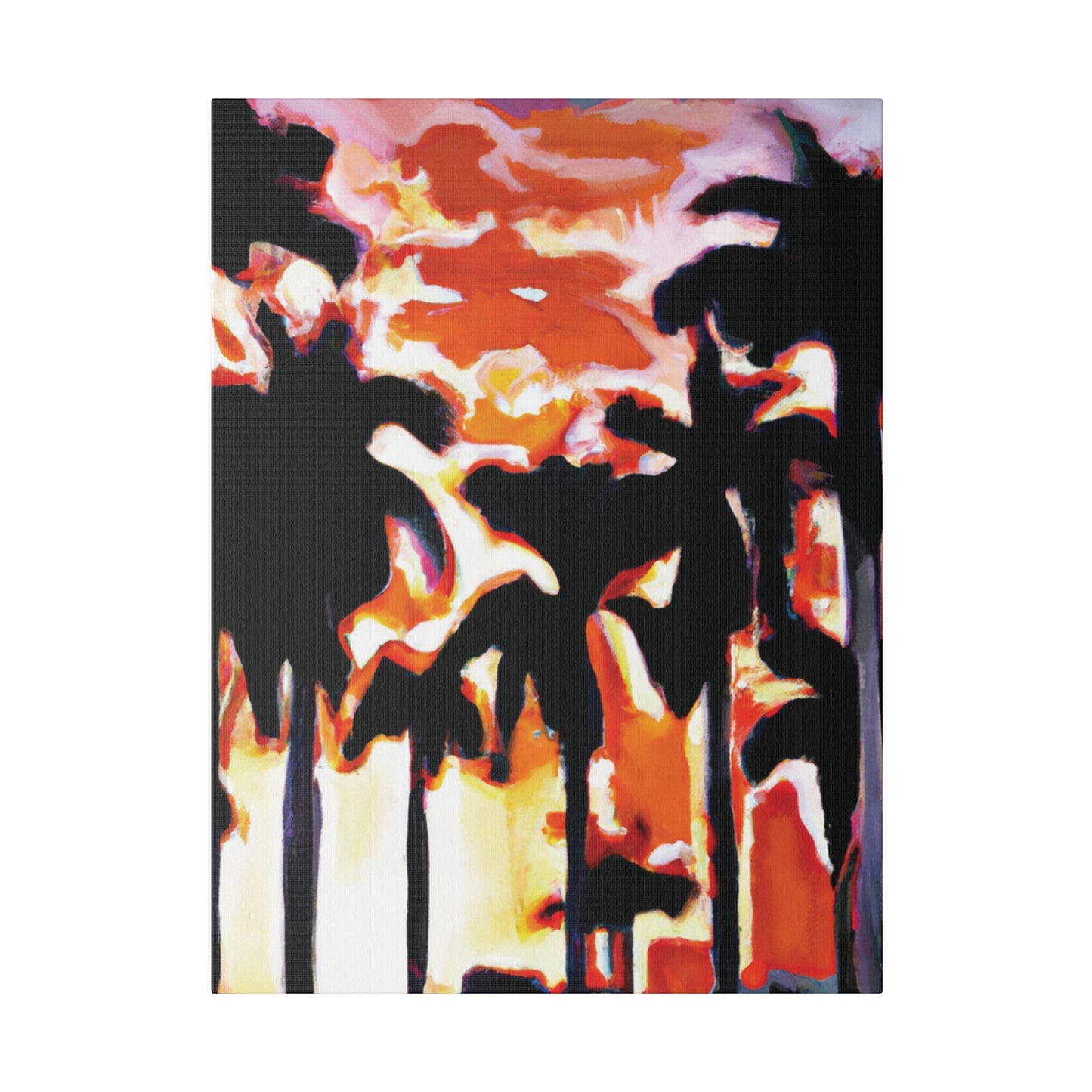 9274N - Miami Beach Sunset Painting Print | Miami | Beach | Sunset | Poster | Home Decor | Wall Art | Canvas