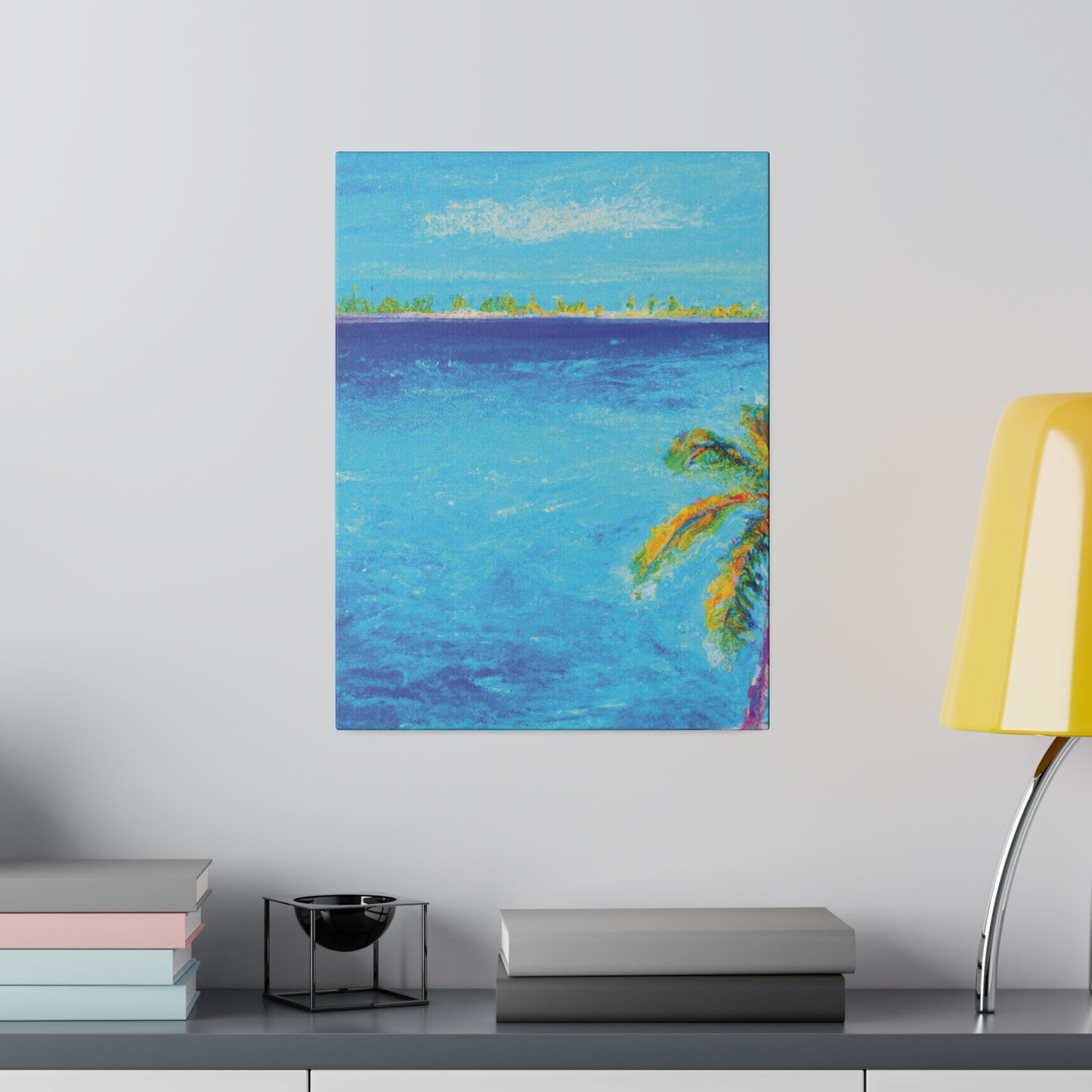 7666Q - Bahamas Ocean Painting Print | Bahamas | Ocean | Beach | Poster | Home Decor | Wall Art | Canvas