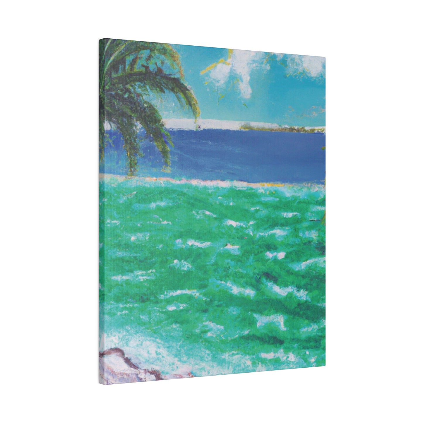 8274K - Bahamas Ocean Painting Print | Bahamas | Ocean | Beach | Poster | Home Decor | Wall Art | Canvas