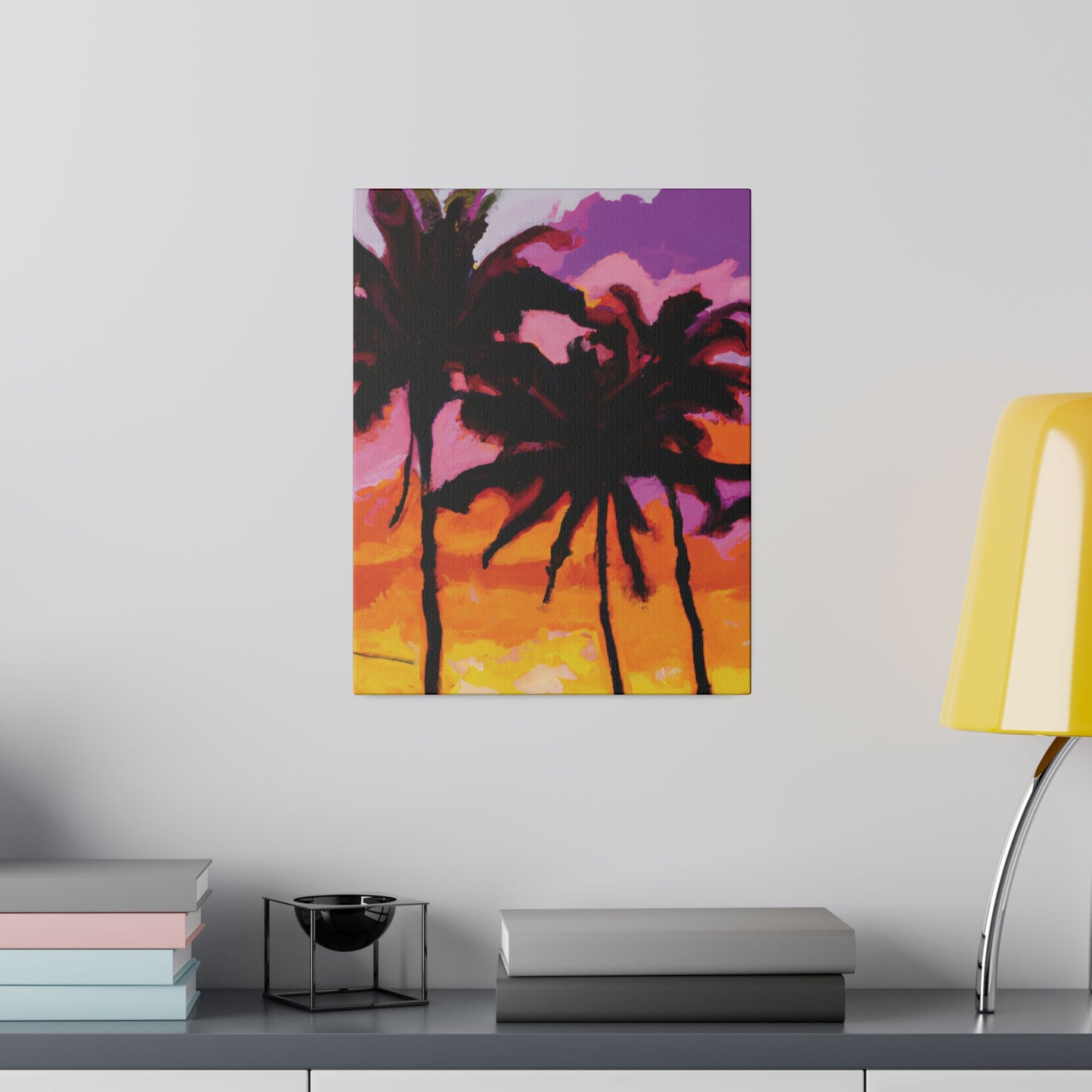 8367T - Miami Beach Sunset Painting Print | Miami | Beach | Sunset | Poster | Home Decor | Wall Art | Canvas