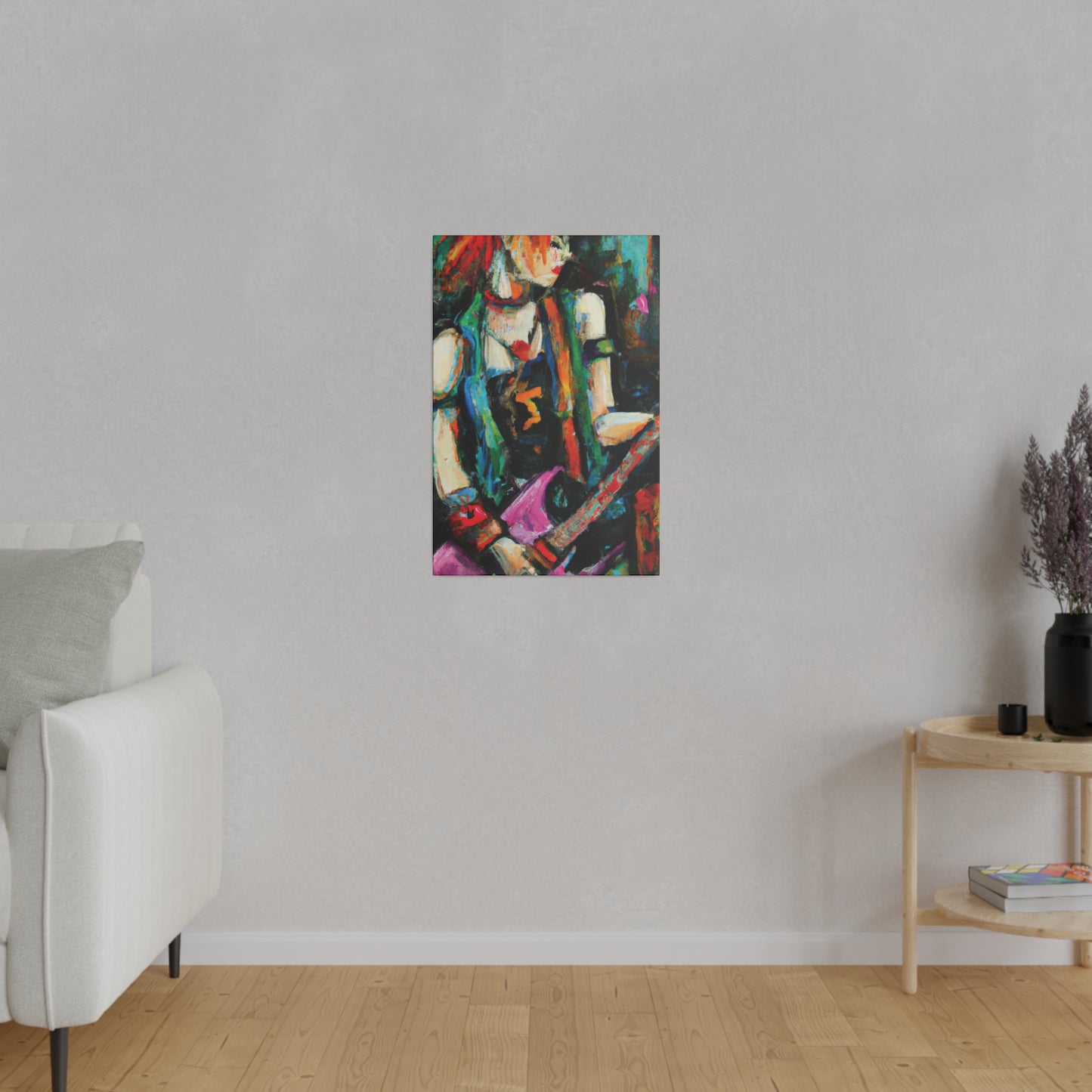 2705X - Rockstar Oil Painting Style Print | Poster | Home Decor | Wall Art | Music Art | Canvas