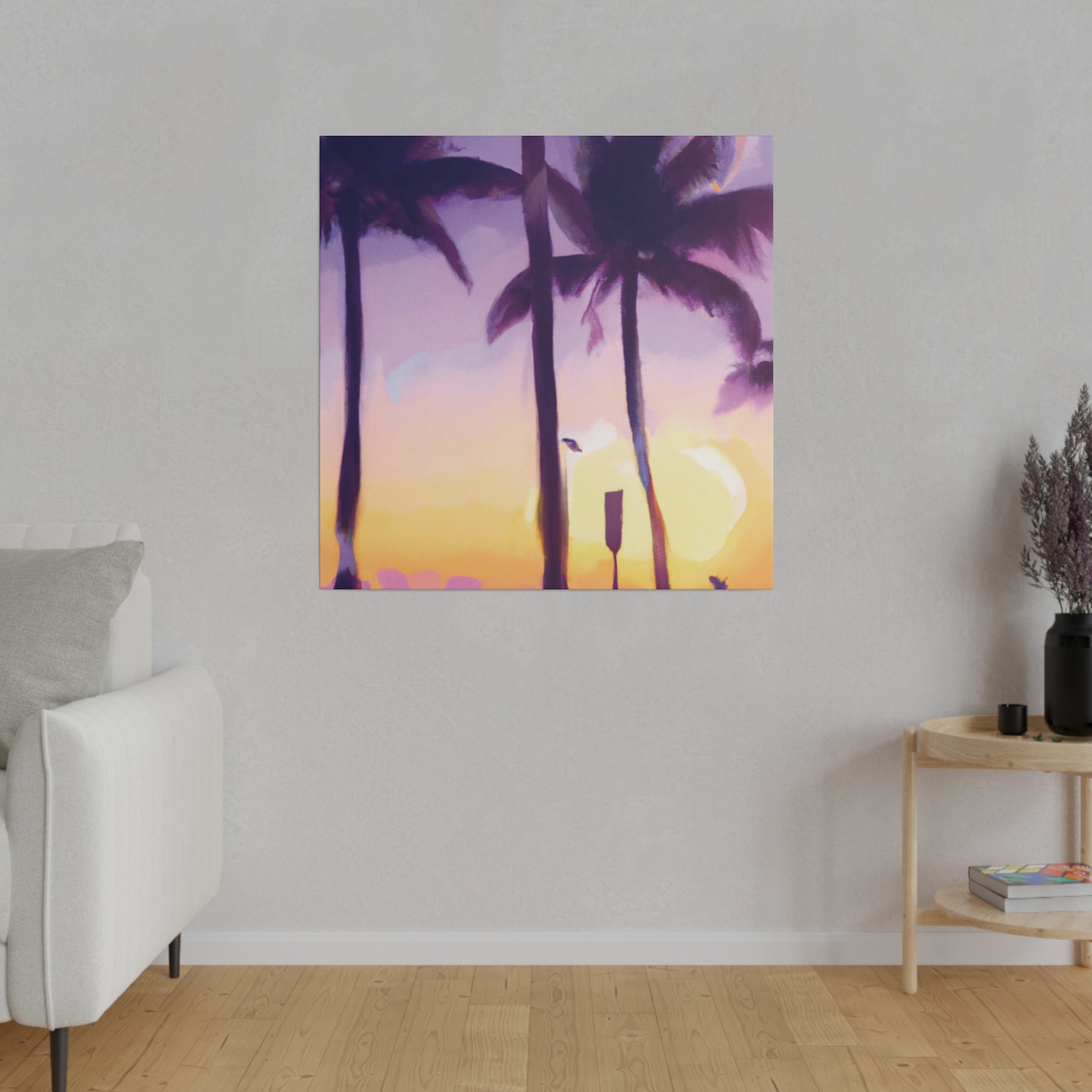 6137G - Miami Beach Sunset Painting Print | Miami | Beach | Sunset | Poster | Home Decor | Wall Art | Canvas