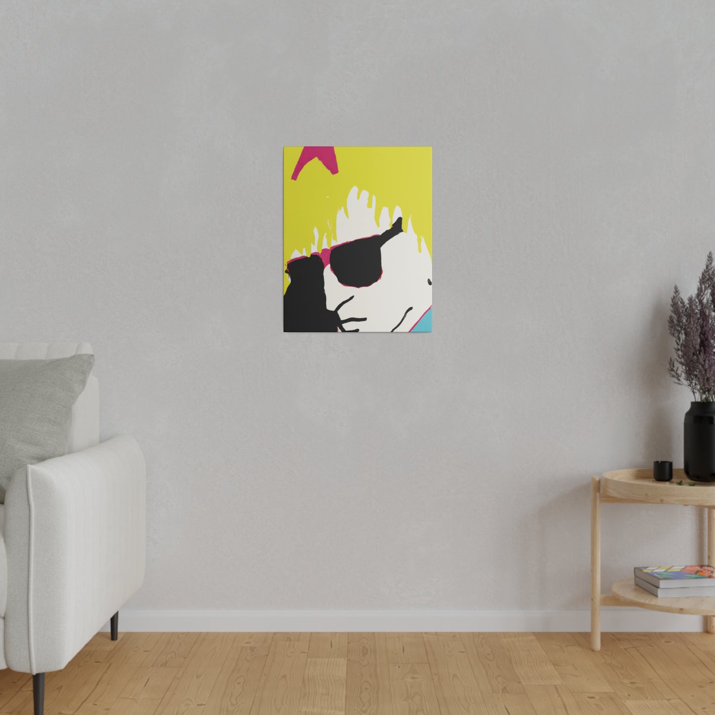 4752G - Rockstar Painting Print | Face | Abstract | Poster | Home Decor | Wall Art | Music Art | Canvas