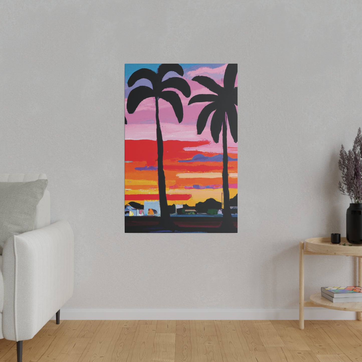 8284X - Miami Beach Sunset Painting Print | Miami | Beach | Sunset | Poster | Home Decor | Wall Art | Canvas