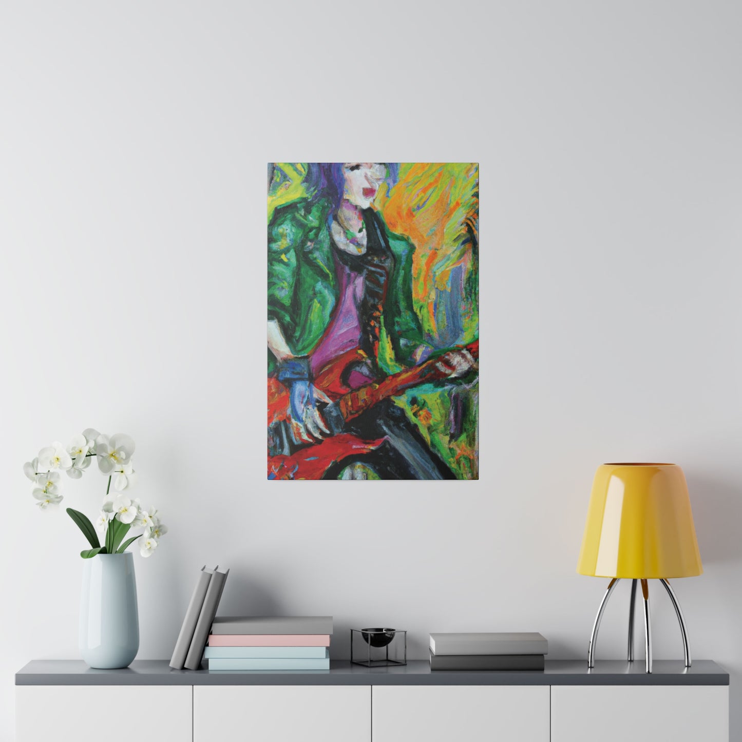 8272F - Rockstar Oil Painting Style Print | Poster | Home Decor | Wall Art | Music Art | Canvas