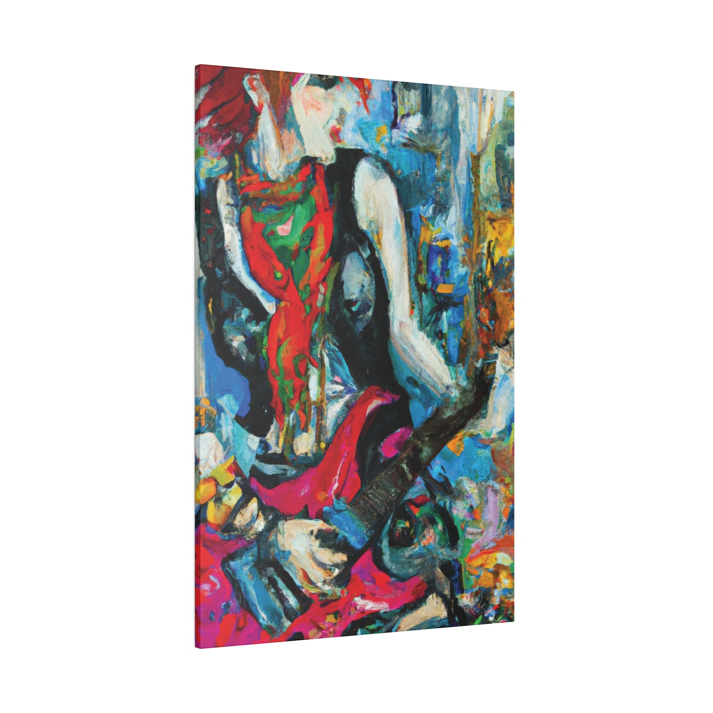 8722E - Rockstar Oil Painting Style Print | Poster | Home Decor | Wall Art | Music Art | Canvas