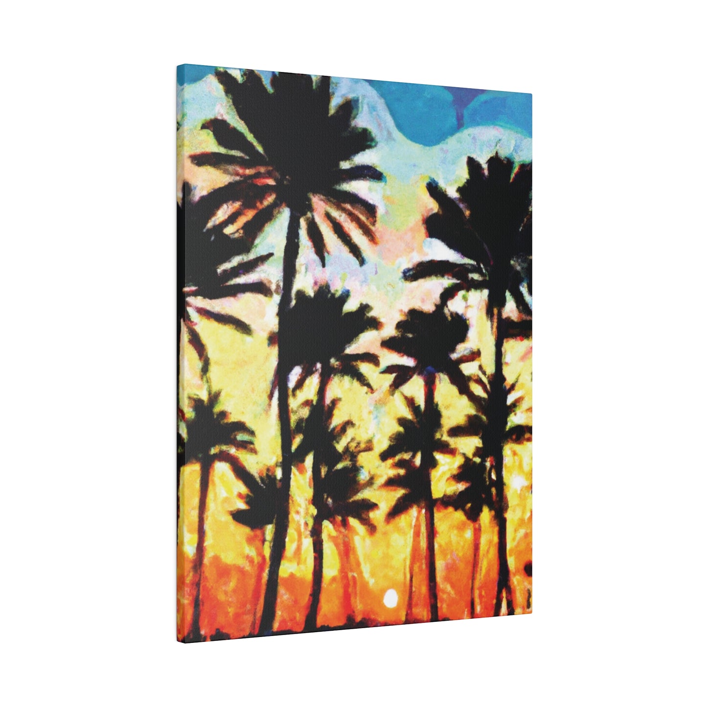 4555V - Miami Beach Sunset Painting Print | Miami | Beach | Sunset | Poster | Home Decor | Wall Art | Canvas