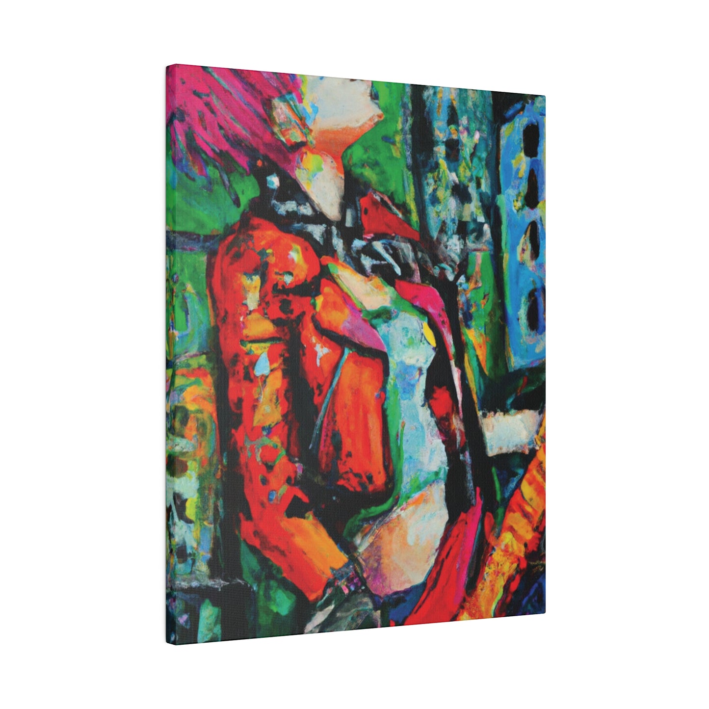 8573P - Rockstar Oil Painting Style Print | Poster | Home Decor | Wall Art | Music Art | Canvas