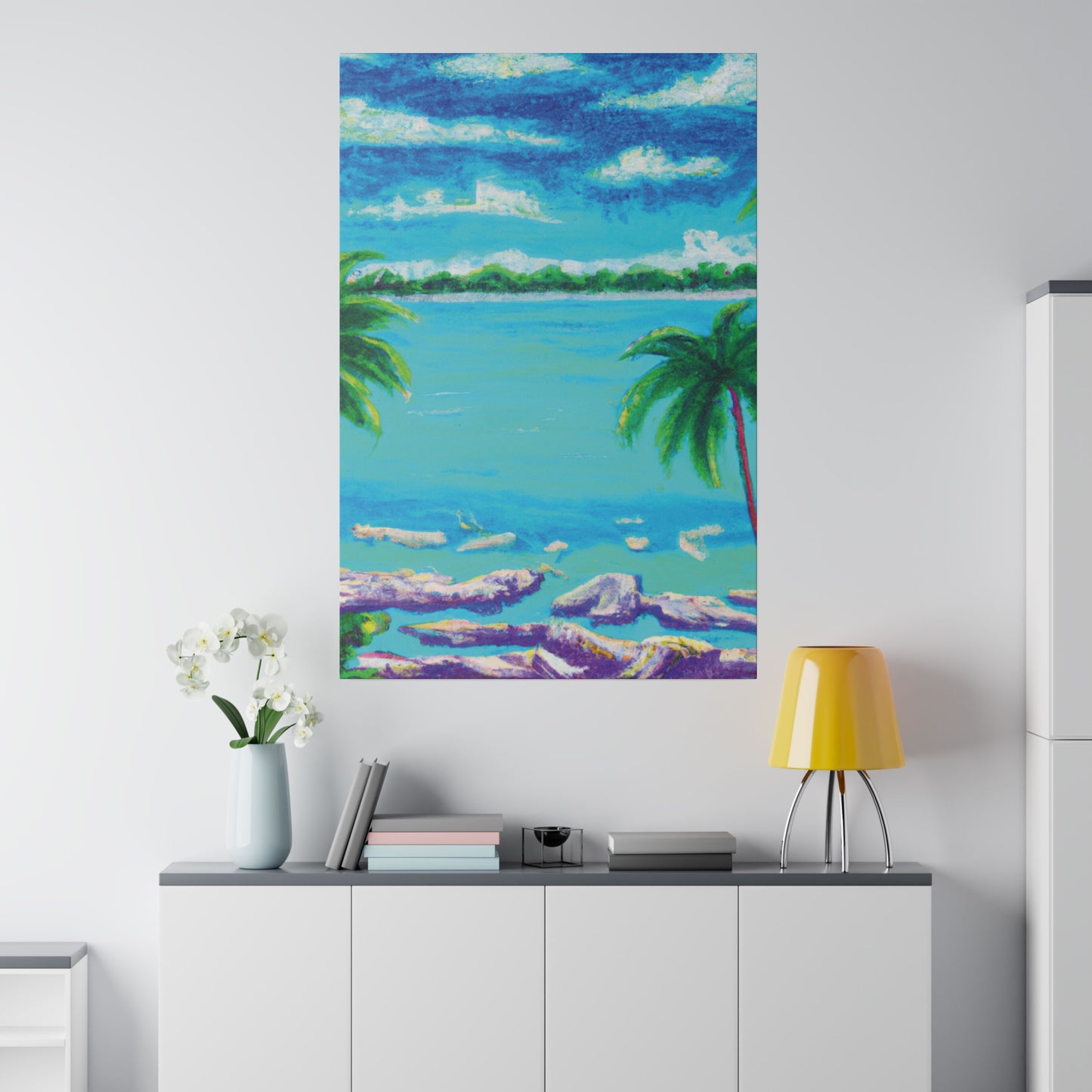 9293Y - Bahamas Ocean Painting Print | Bahamas | Ocean | Beach | Poster | Home Decor | Wall Art | Canvas