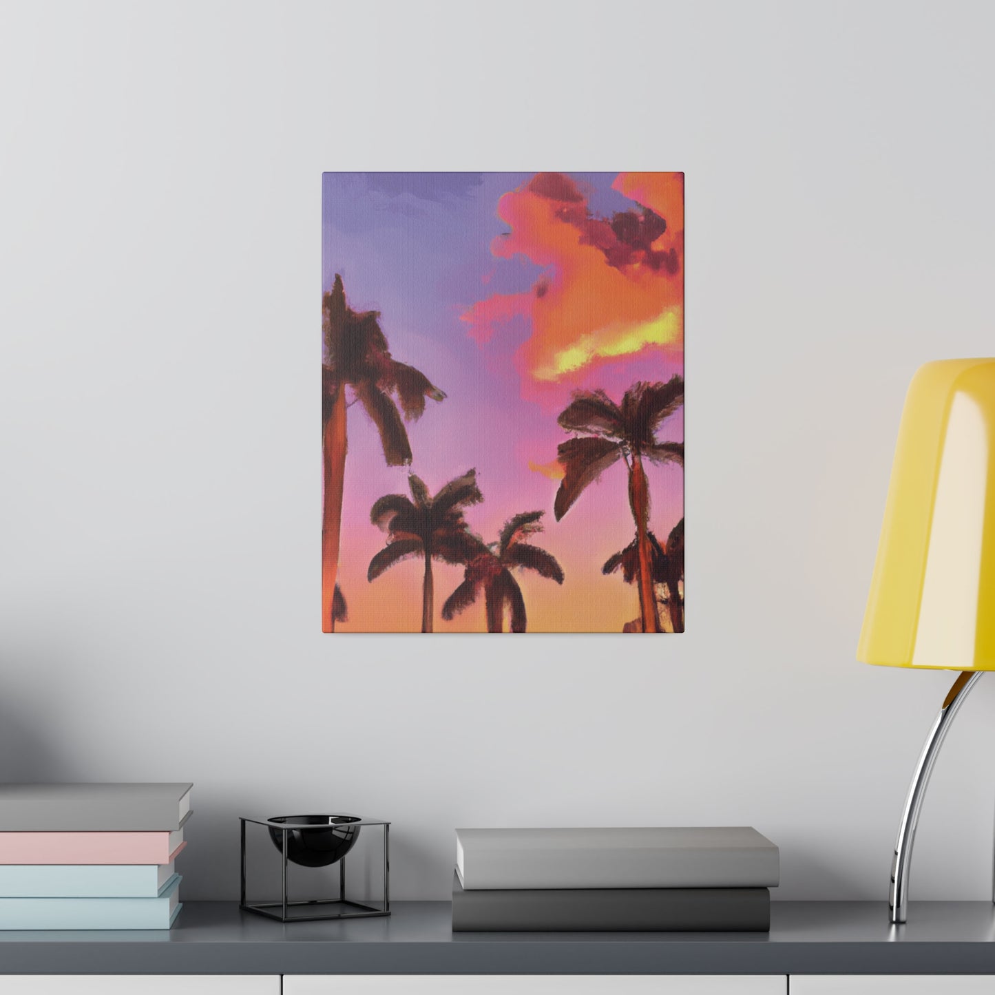 7518V - Miami Beach Sunset Painting Print | Miami | Beach | Sunset | Poster | Home Decor | Wall Art | Canvas