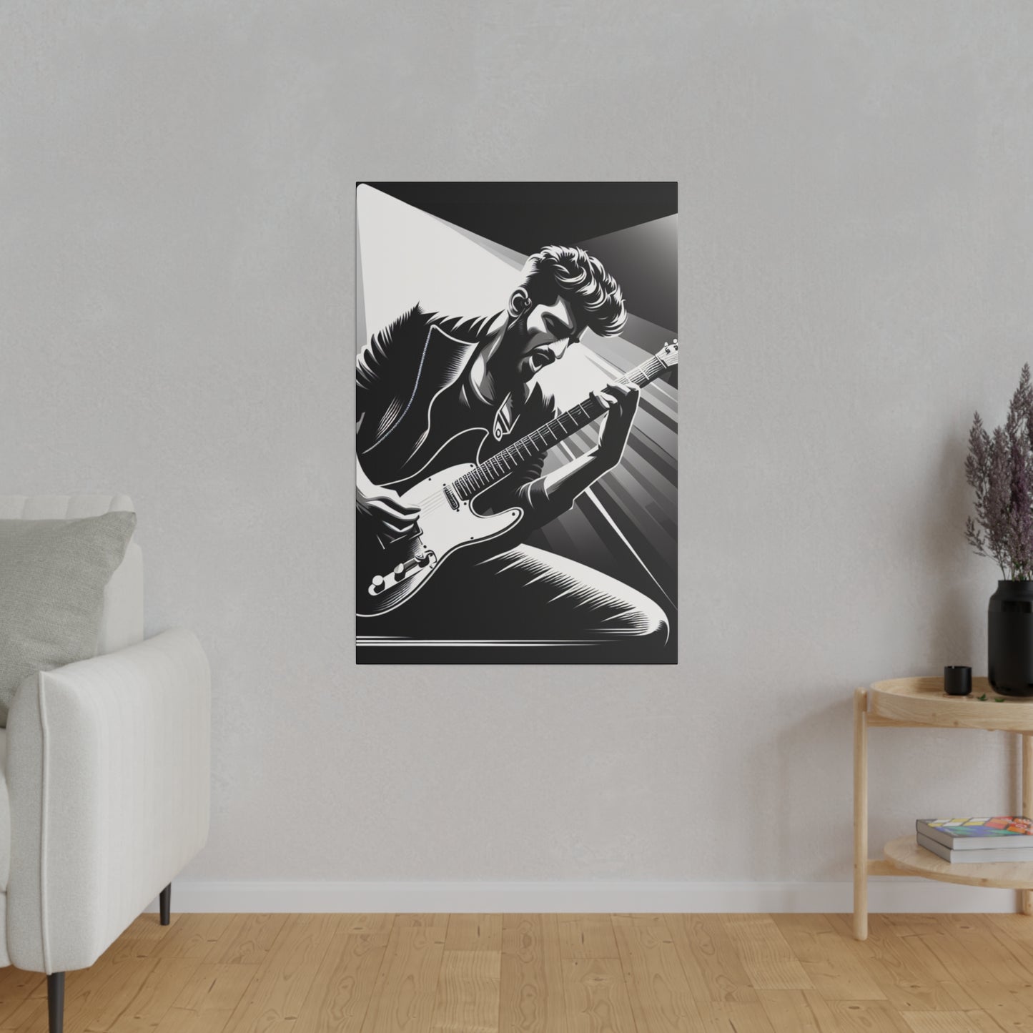 7426K - music art work, rockstar gifts, musician gift ideas, guitar art work, guitar artwork, guitar wall art canvas, playing guitar, decor