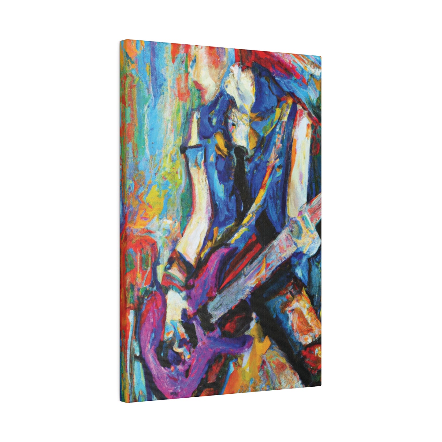 3886Z - Rockstar Oil Painting Style Print | Poster | Home Decor | Wall Art | Music Art | Canvas