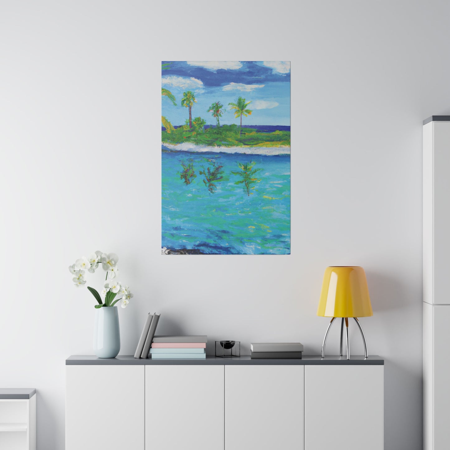 7382P - Bahamas Ocean Painting Print | Bahamas | Ocean | Beach | Poster | Home Decor | Wall Art | Canvas