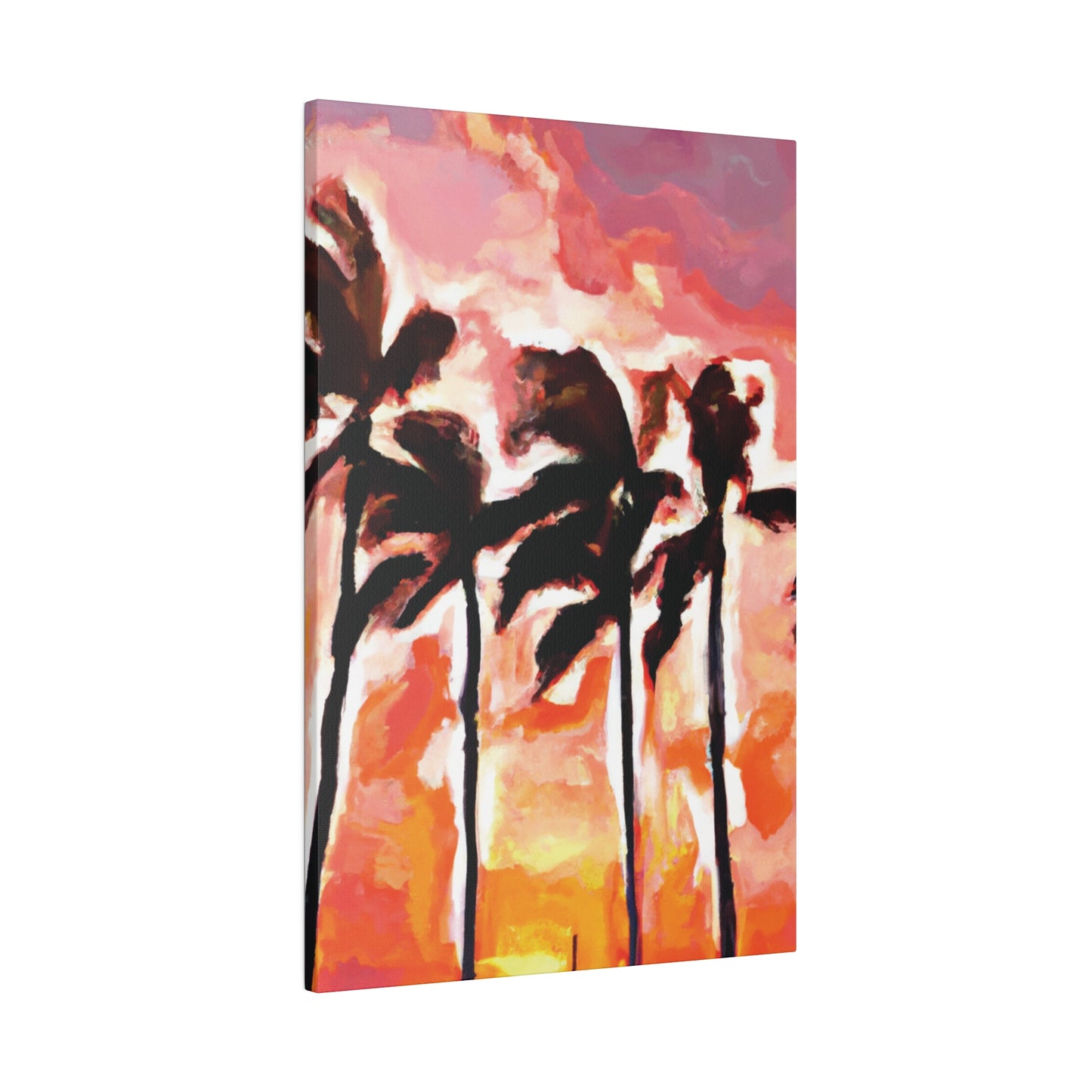 6129V - Miami Beach Sunset Painting Print | Miami | Beach | Sunset | Poster | Home Decor | Wall Art | Canvas