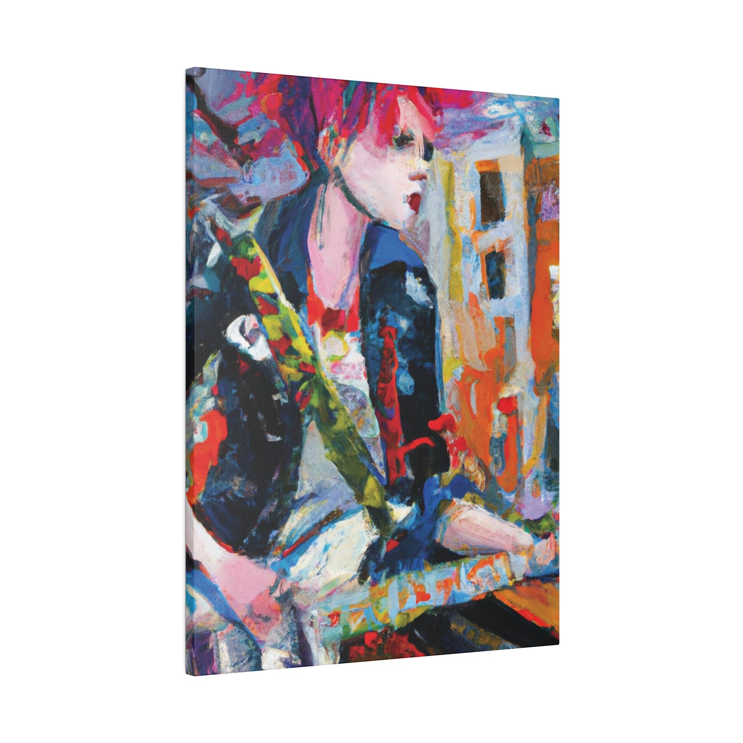 3276D - Rockstar Oil Painting Style Print | Poster | Home Decor | Wall Art | Music Art | Canvas