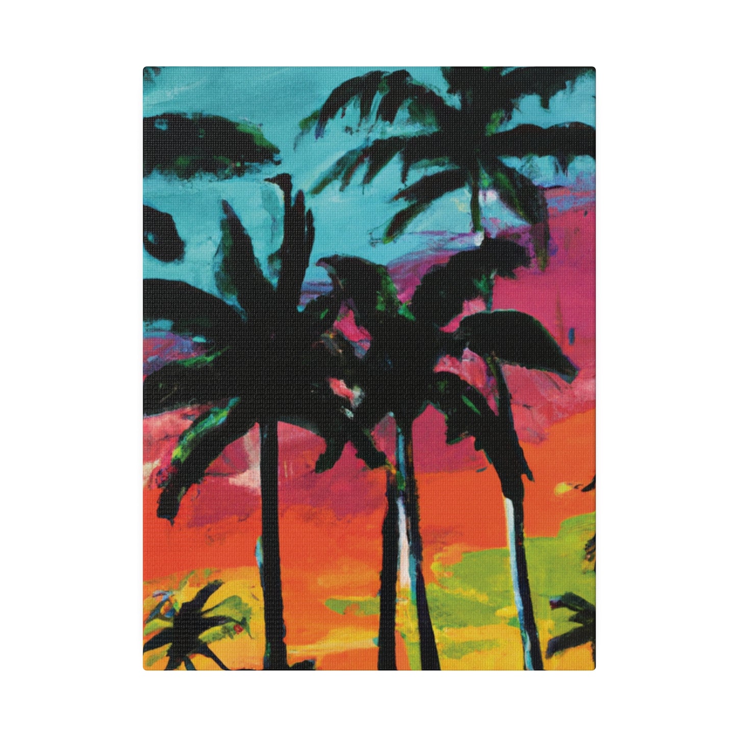 9761F - Miami Beach Sunset Painting Print | Miami | Beach | Sunset | Poster | Home Decor | Wall Art | Canvas