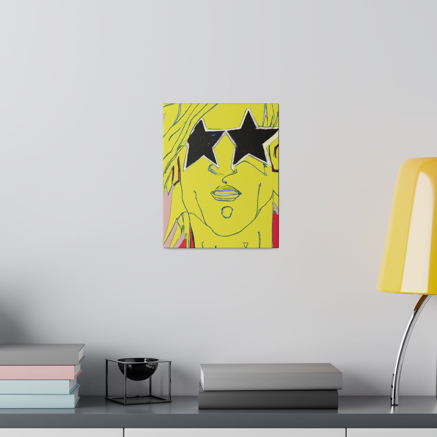 2035A - Rockstar Painting Print | Face | Abstract | Poster | Home Decor | Wall Art | Music Art | Canvas