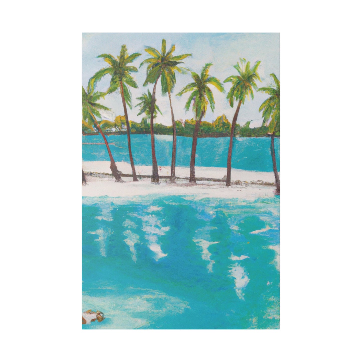 8045G - Bahamas Ocean Painting Print | Bahamas | Ocean | Beach | Poster | Home Decor | Wall Art | Canvas