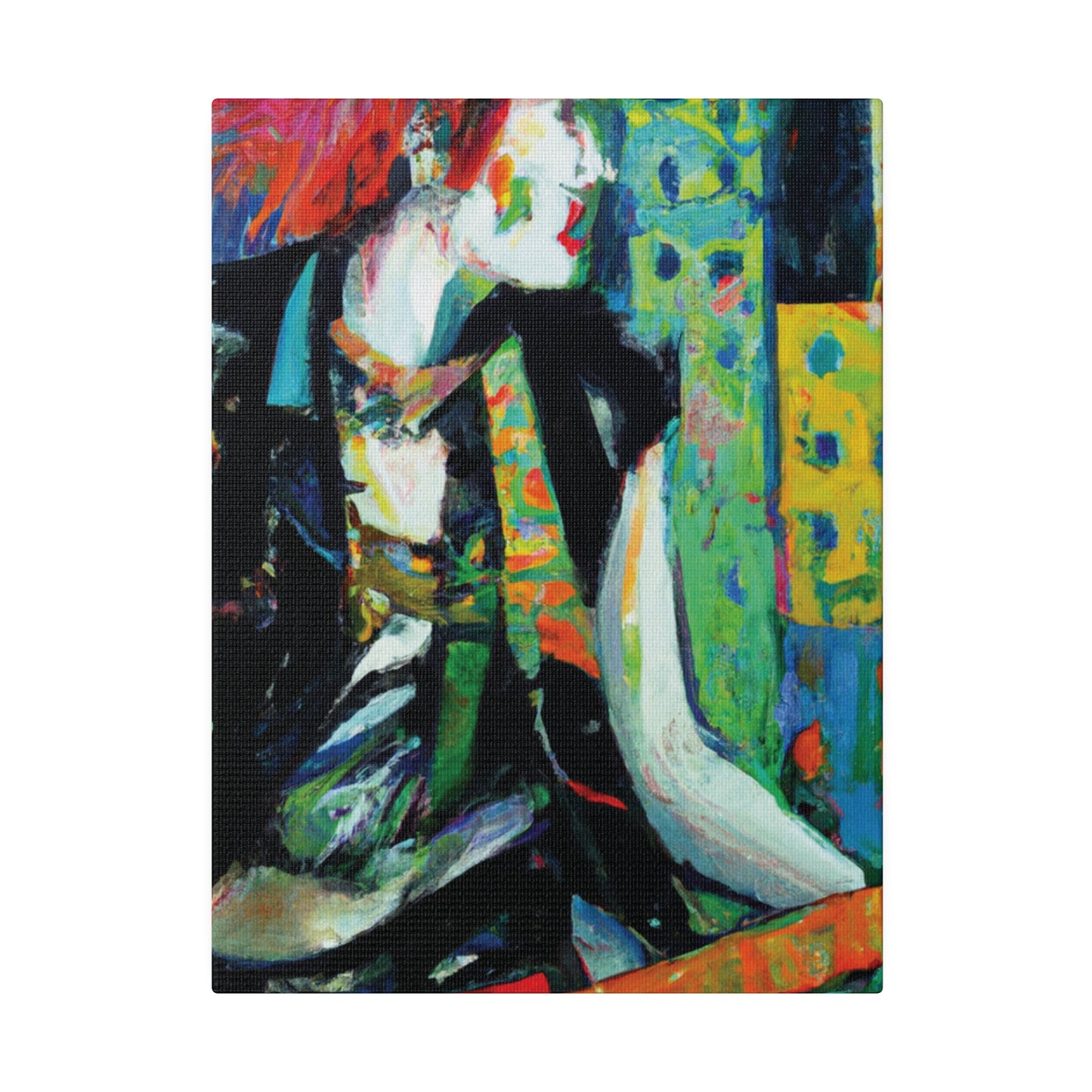 8726V - Rockstar Oil Painting Style Print | Poster | Home Decor | Wall Art | Music Art | Canvas
