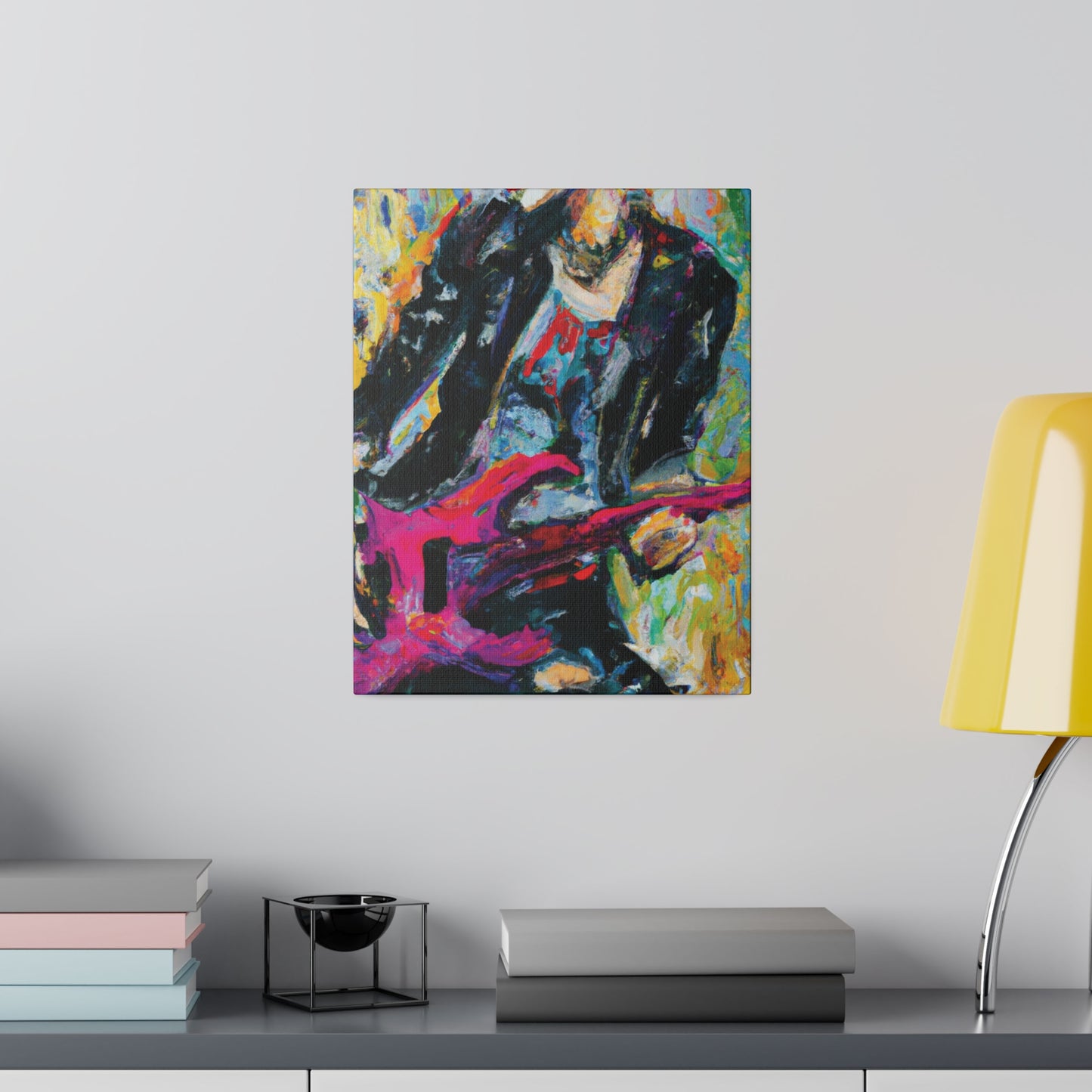 4567X - Rockstar Oil Painting Style Print | Poster | Home Decor | Wall Art | Music Art | Canvas