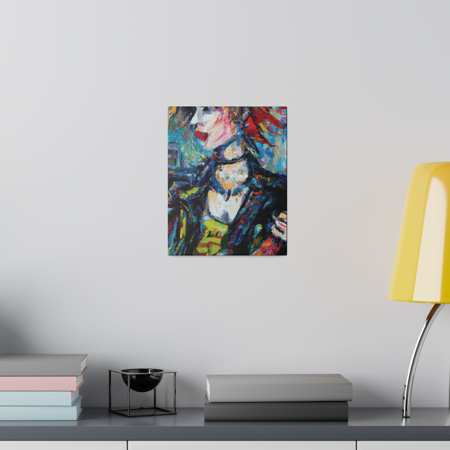 5997K - Rockstar Oil Painting Style Print | Poster | Home Decor | Wall Art | Music Art | Canvas