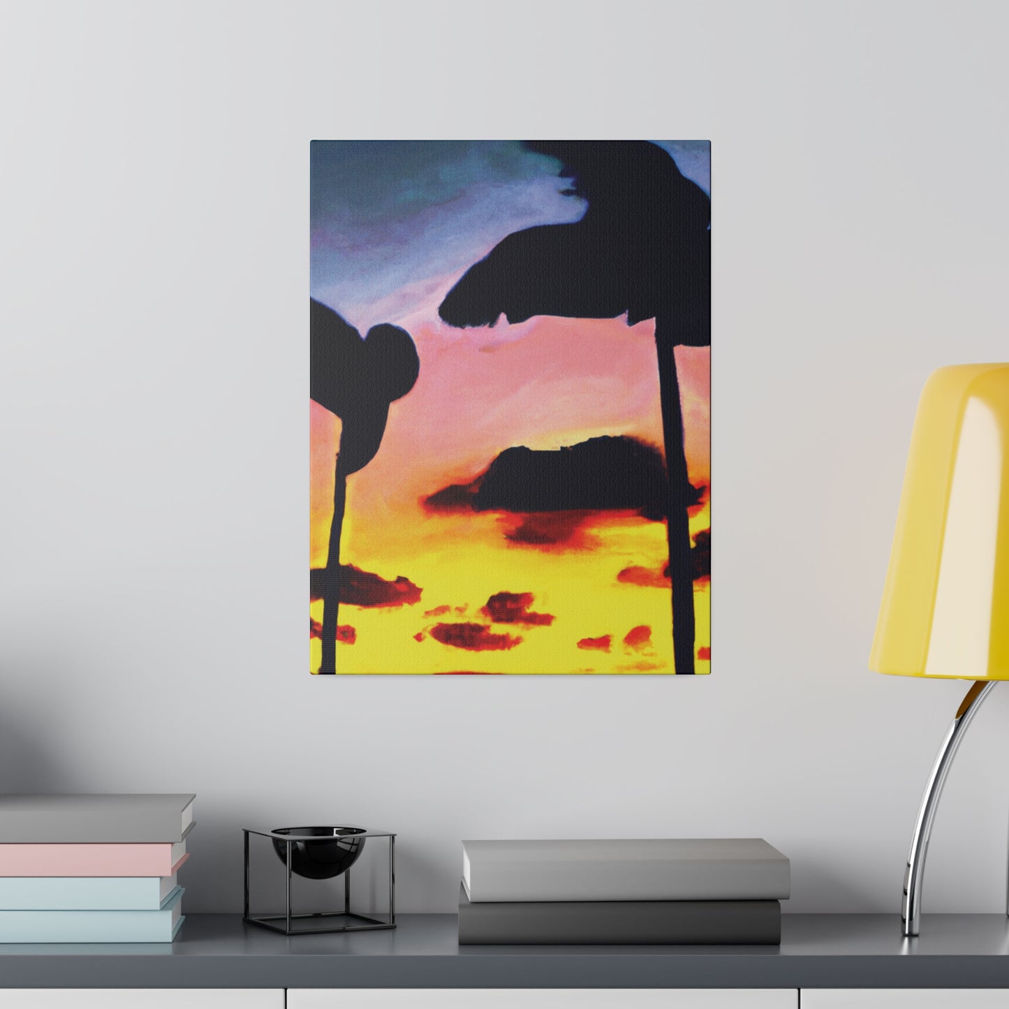 7515G - Miami Beach Sunset Painting Print | Miami | Beach | Sunset | Poster | Home Decor | Wall Art | Canvas