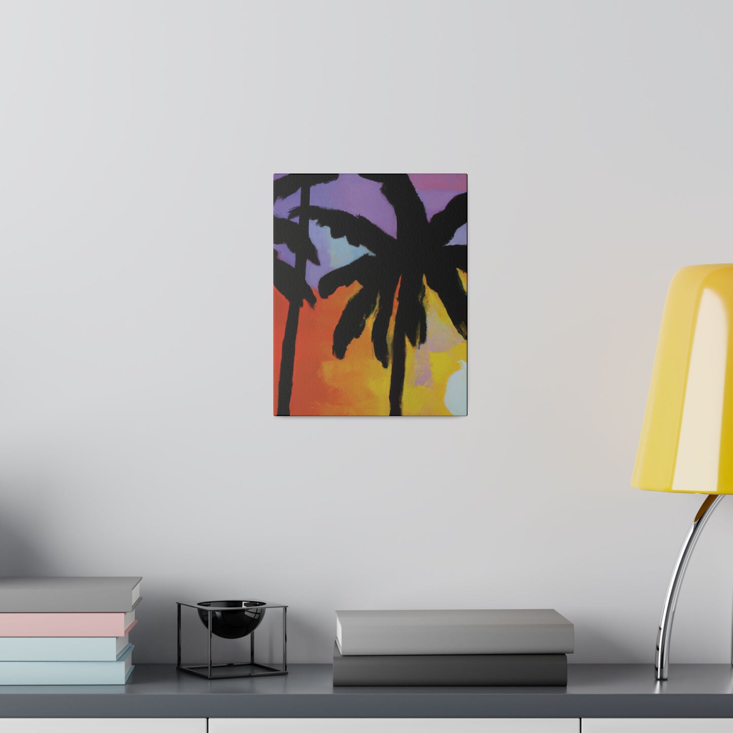 8594V - Miami Beach Sunset Painting Print | Miami | Beach | Sunset | Poster | Home Decor | Wall Art | Canvas